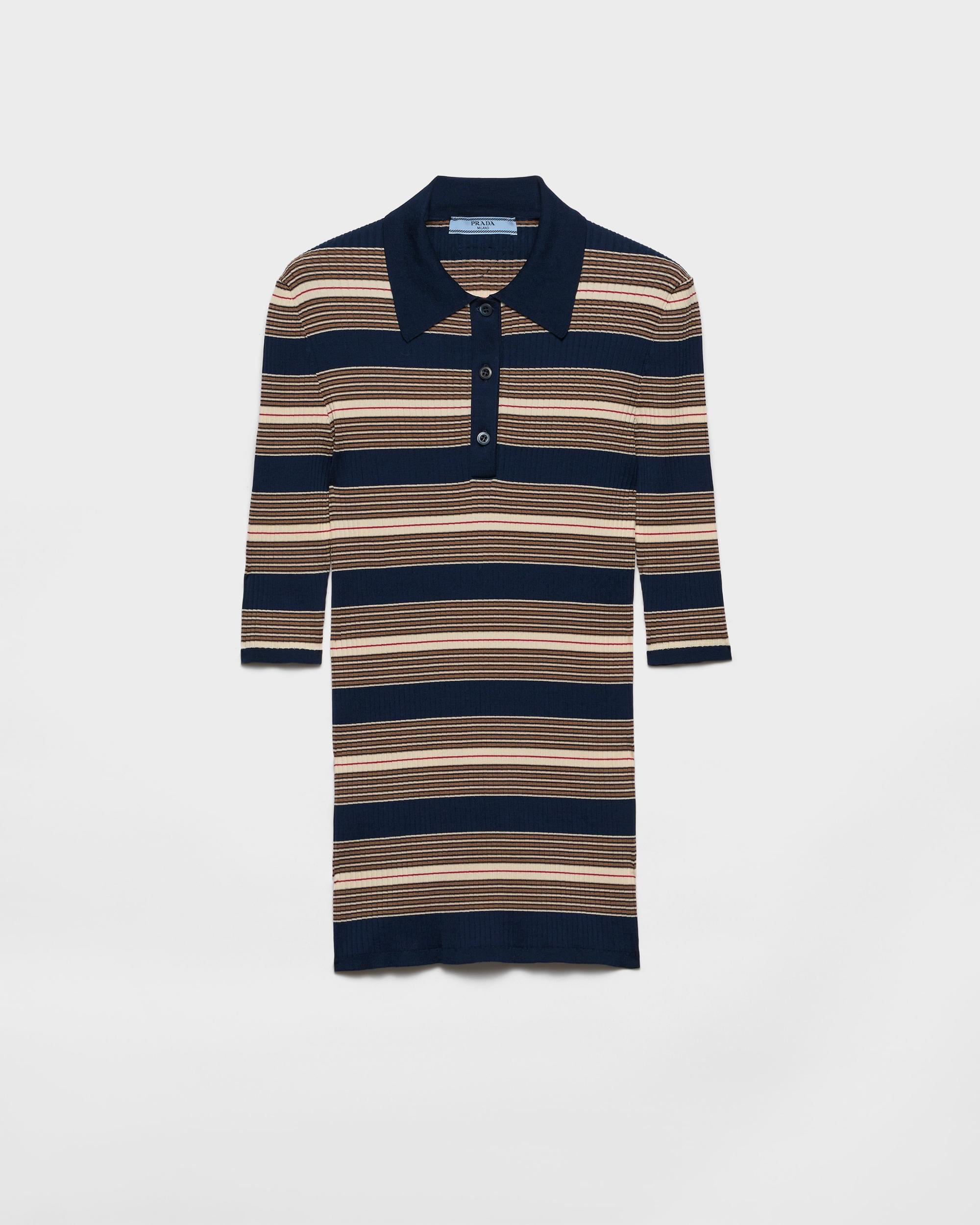 Striped cotton polo shirt Product Image