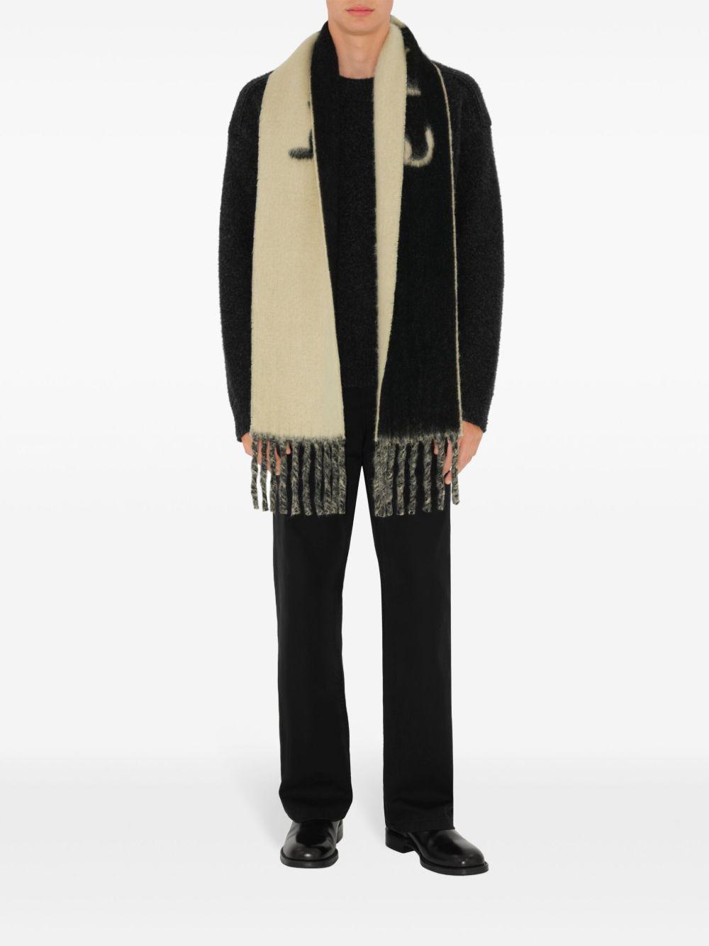 logo-intarsia reversible scarf Product Image