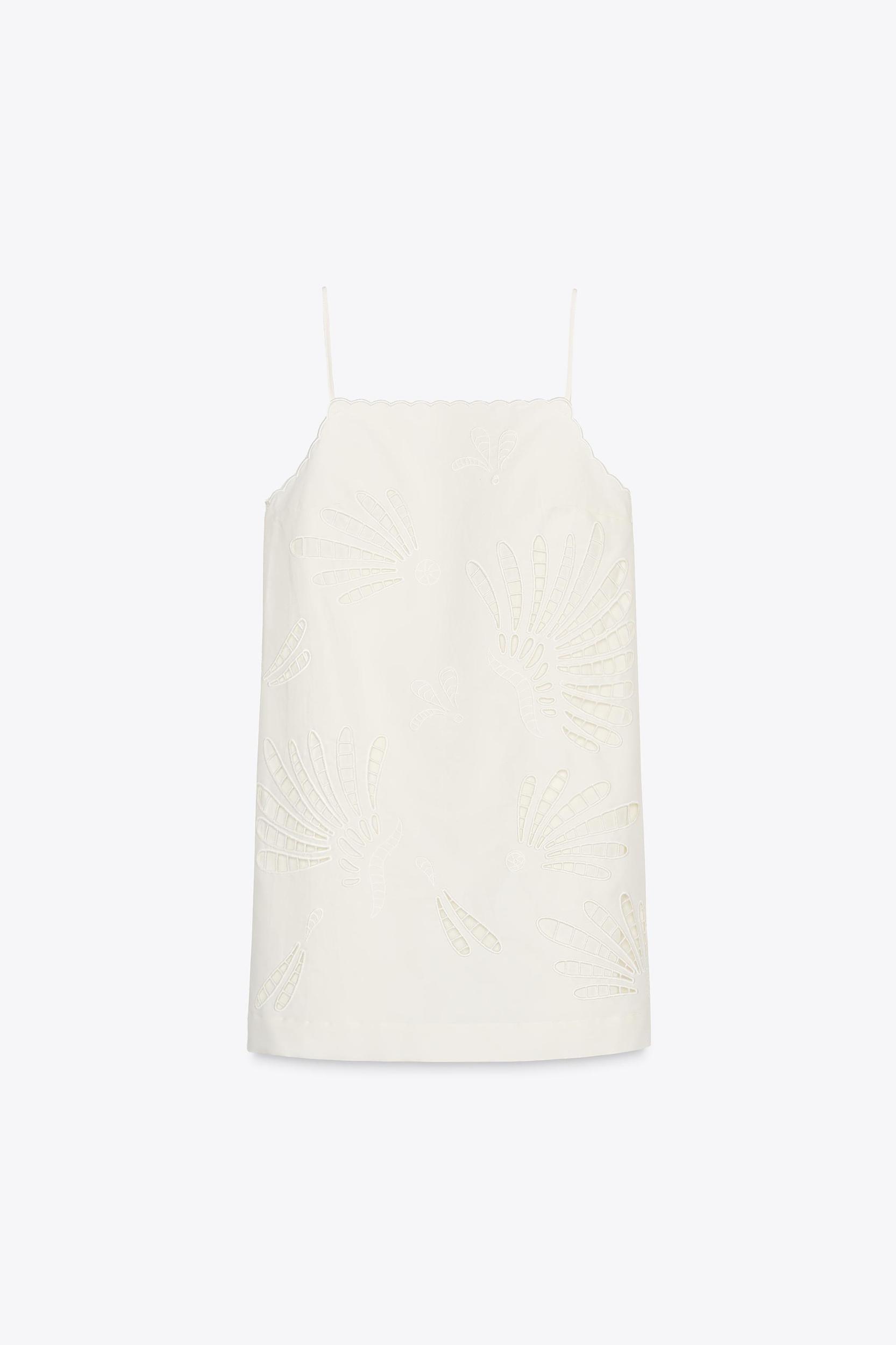 ZW COLLECTION EMBROIDERED LINEN DRESS Product Image