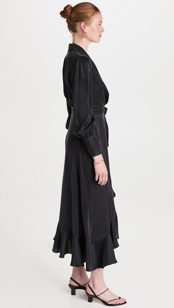 Zimmermann Silk Wrap Midi Dress | Shopbop Product Image