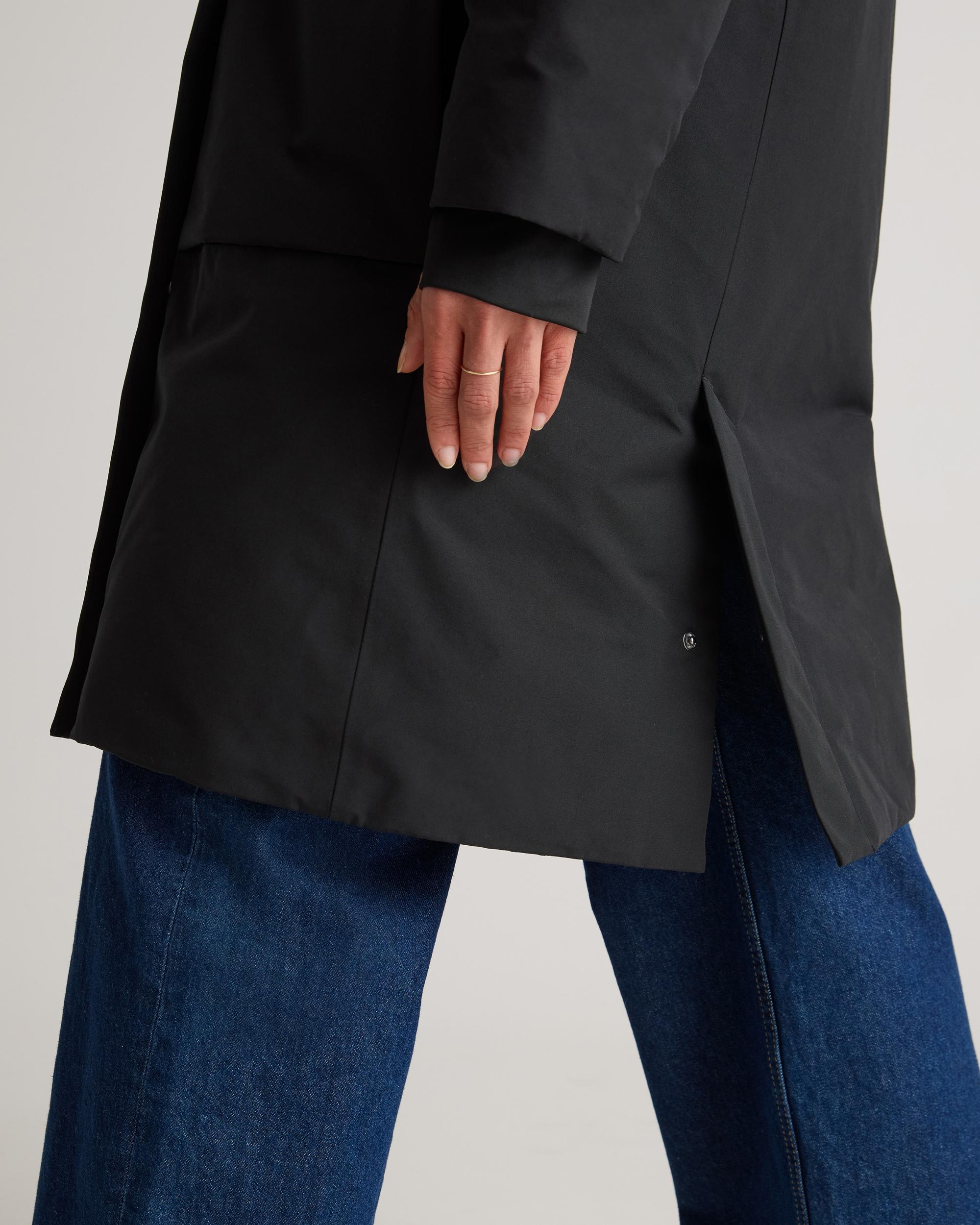 Quince | Women's Responsible Down Hooded Long Parka Size XL, Recycled Polyester Product Image