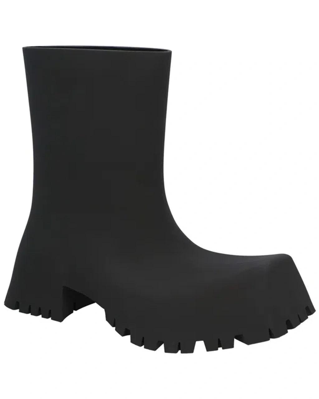 BALENCIAGA Trooper Rubber Ankle Boots In Black Product Image
