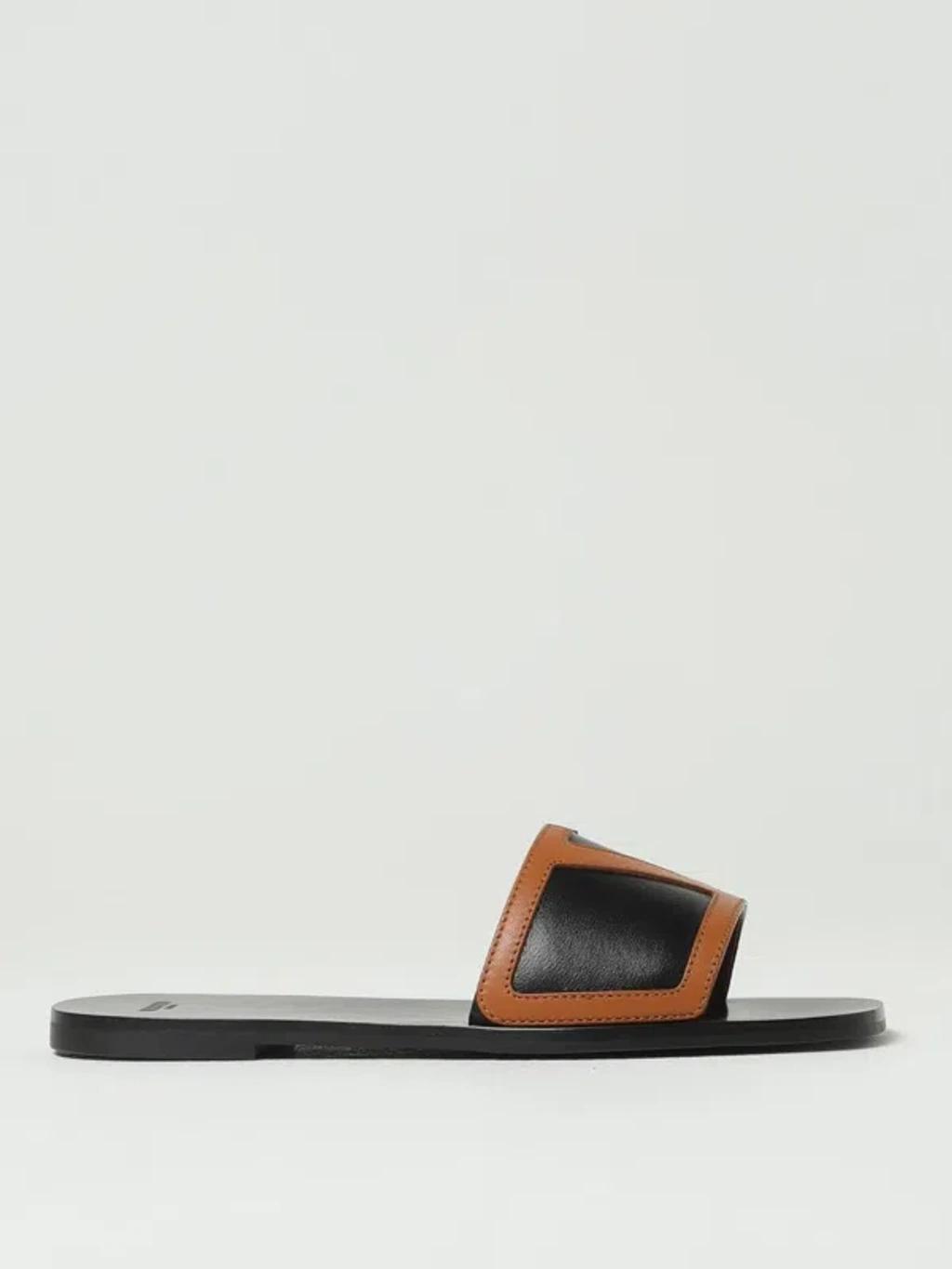 VALENTINO GARAVANI Viva Superstar Slide Sandal In Nappa Leather In Black Product Image