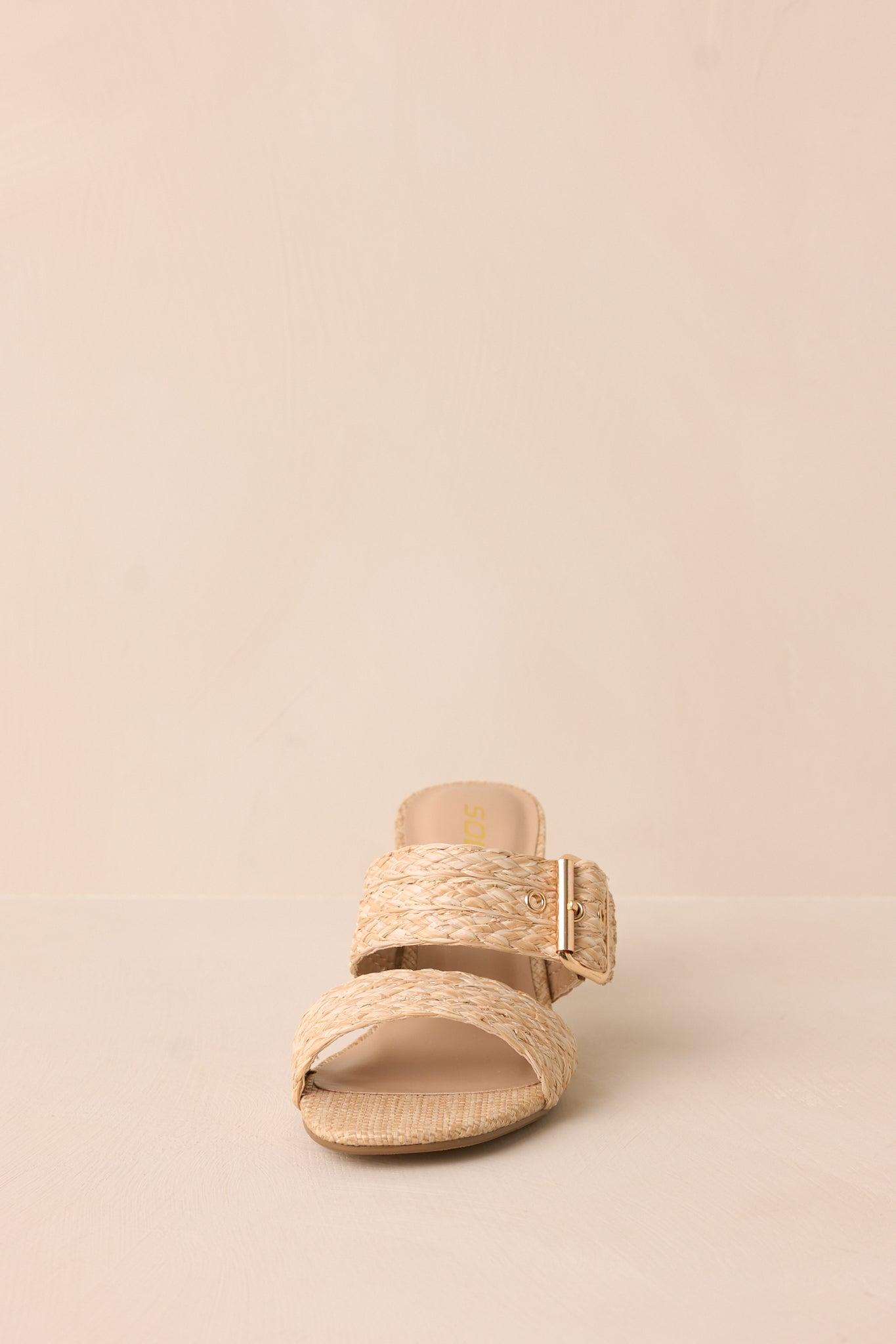 Dockside Dinner Natural Raffia Heels Product Image