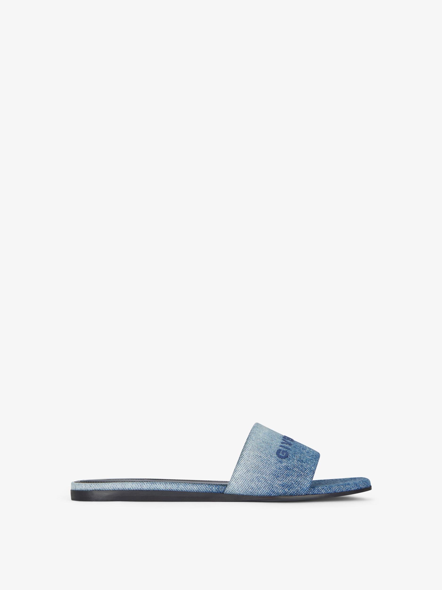 4G flat mules in gradient denim Product Image