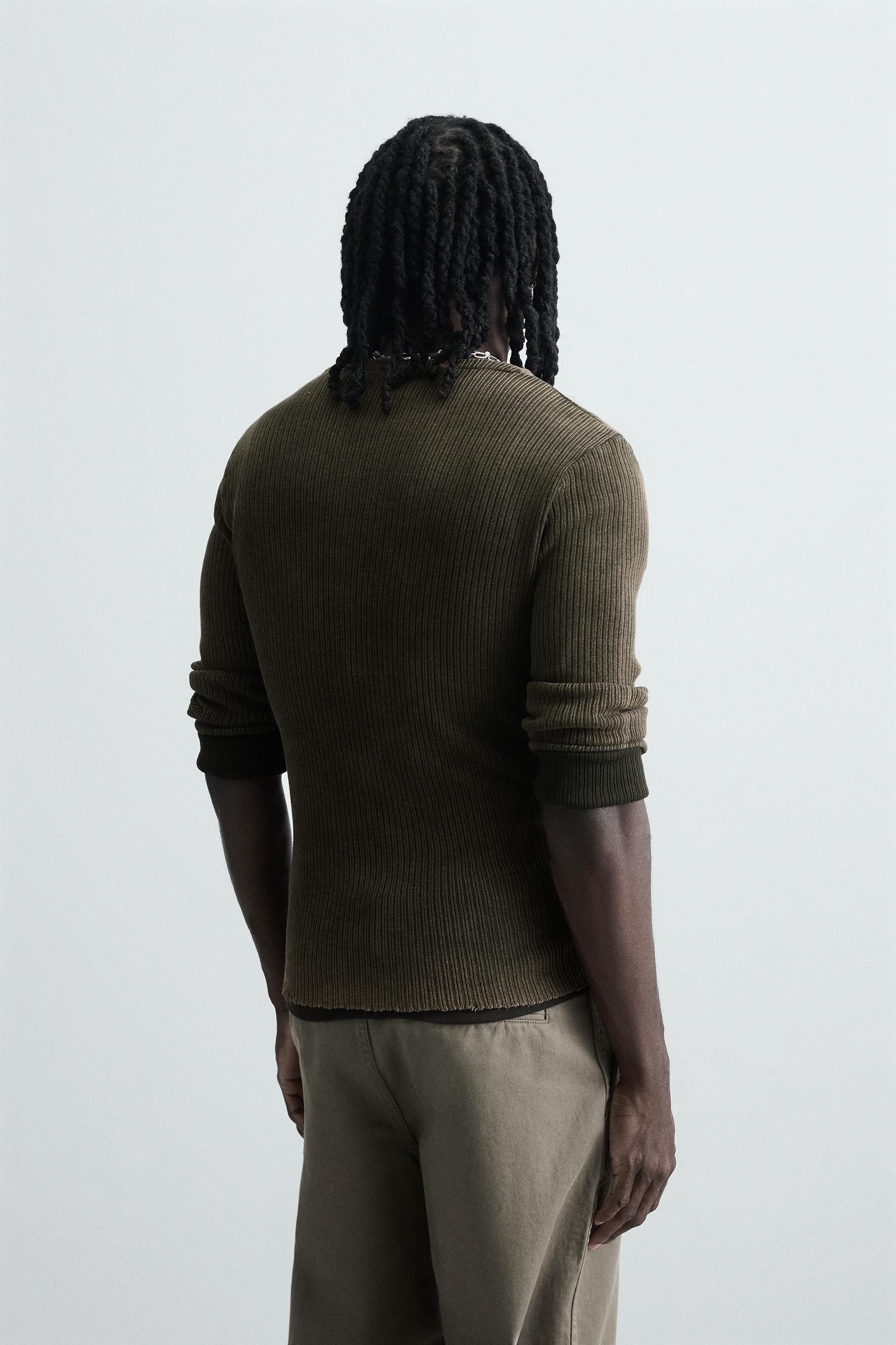 WASHED RIB CARDIGAN Product Image