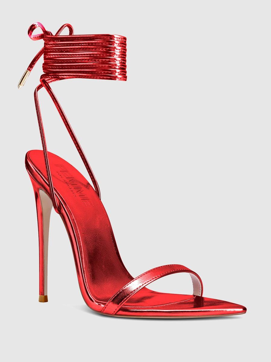 The London Lace-Up Red Product Image