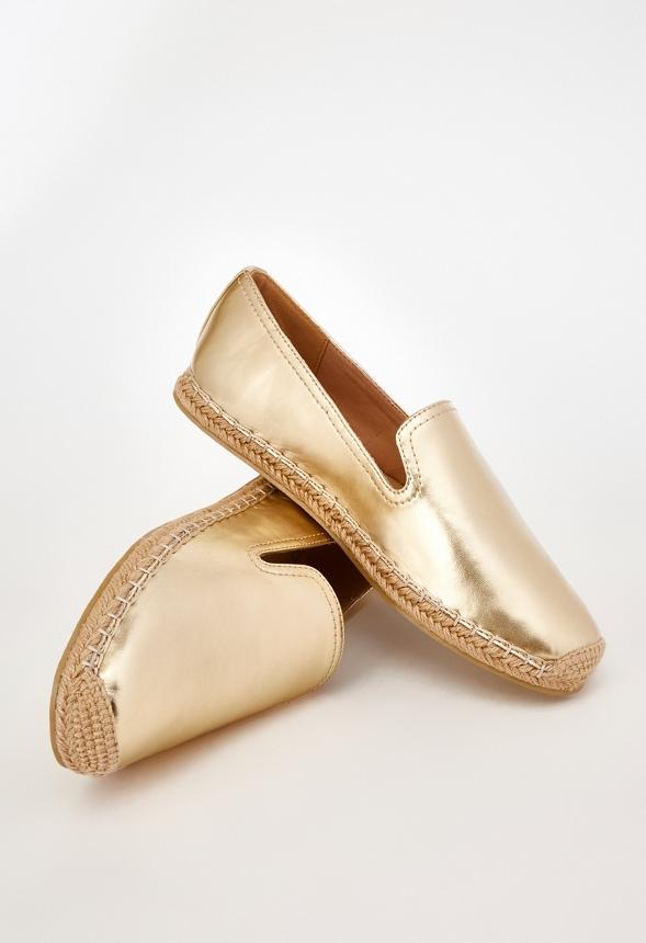 JustFab Margaux Platform Loafer Pump Womens Black/ White Size 8.5 Product Image