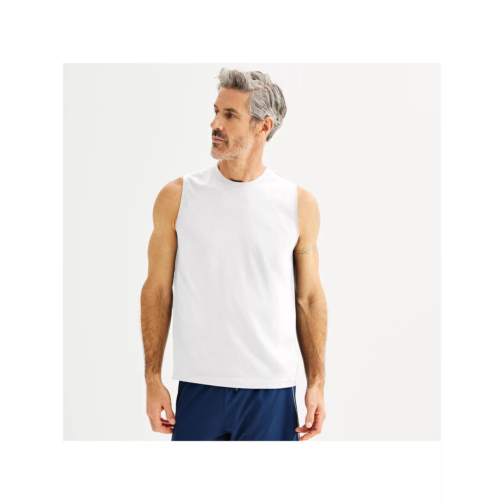 Men's Tek Gear® Essential Muscle Tank, Size: XS, Modern White Product Image
