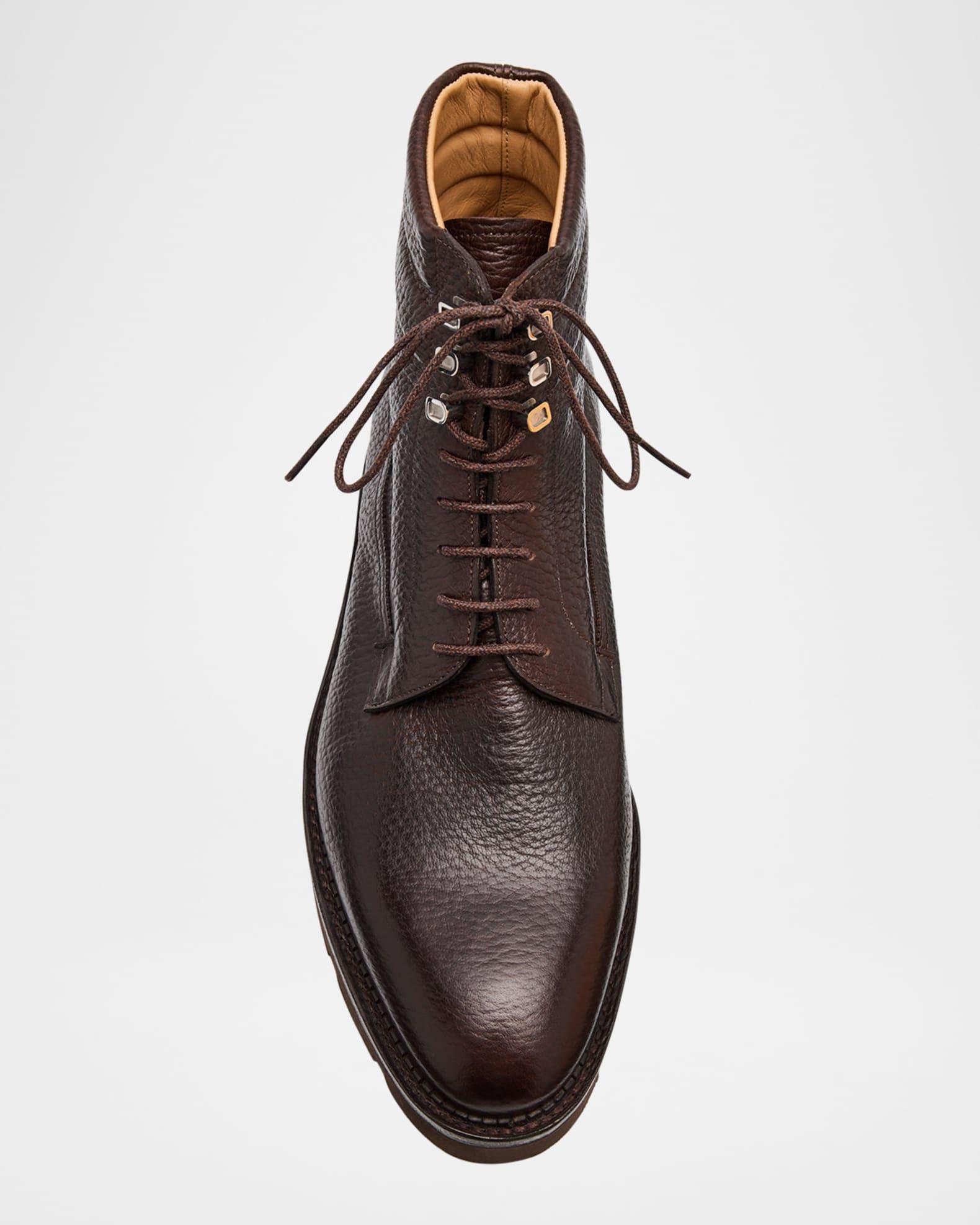 Men's Alder Grained Leather Hiking Boots Product Image