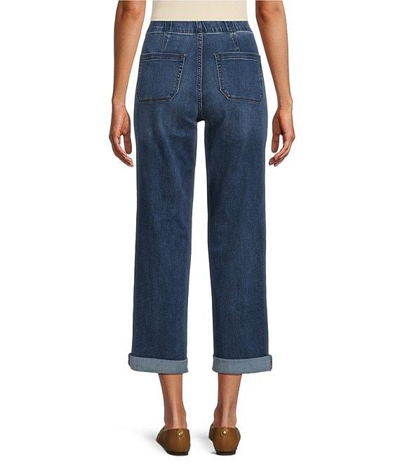 Westbound the HIGH RISE fit Crop Pull-On Denim Jeans Product Image