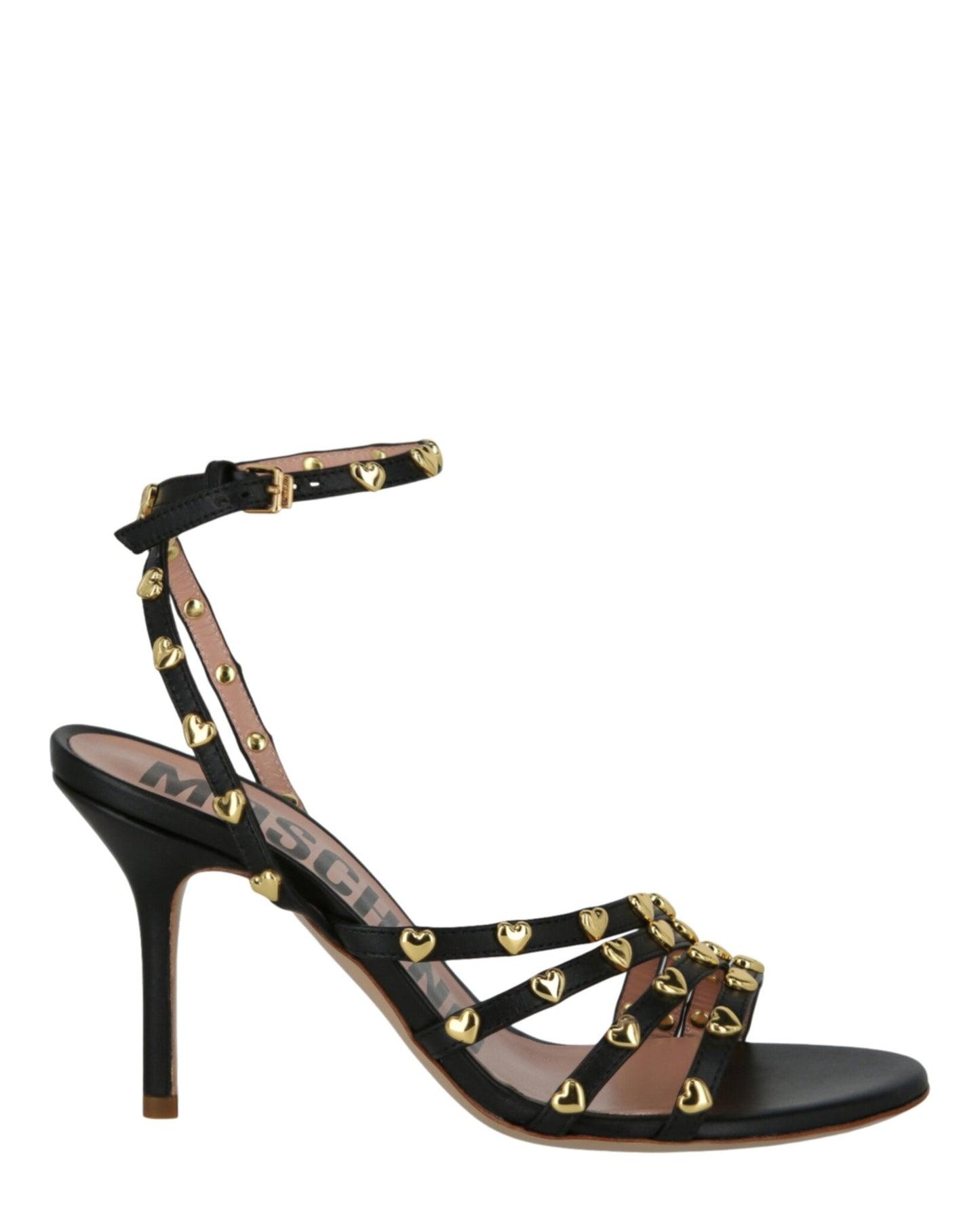 Moschino Stud-Embellished Heel Sandals Female Product Image