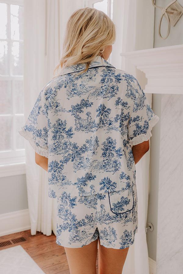 Feeling Dreamy Satin Pajama Top Product Image