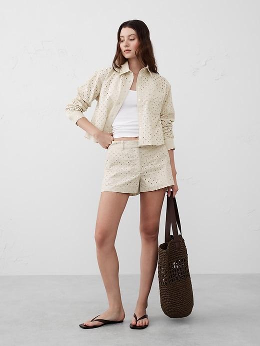 Eyelet Pleated Short Product Image