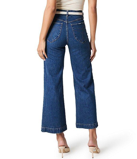 Rolla's Sailor Denim High Rise Slim Wide Leg Jeans Product Image