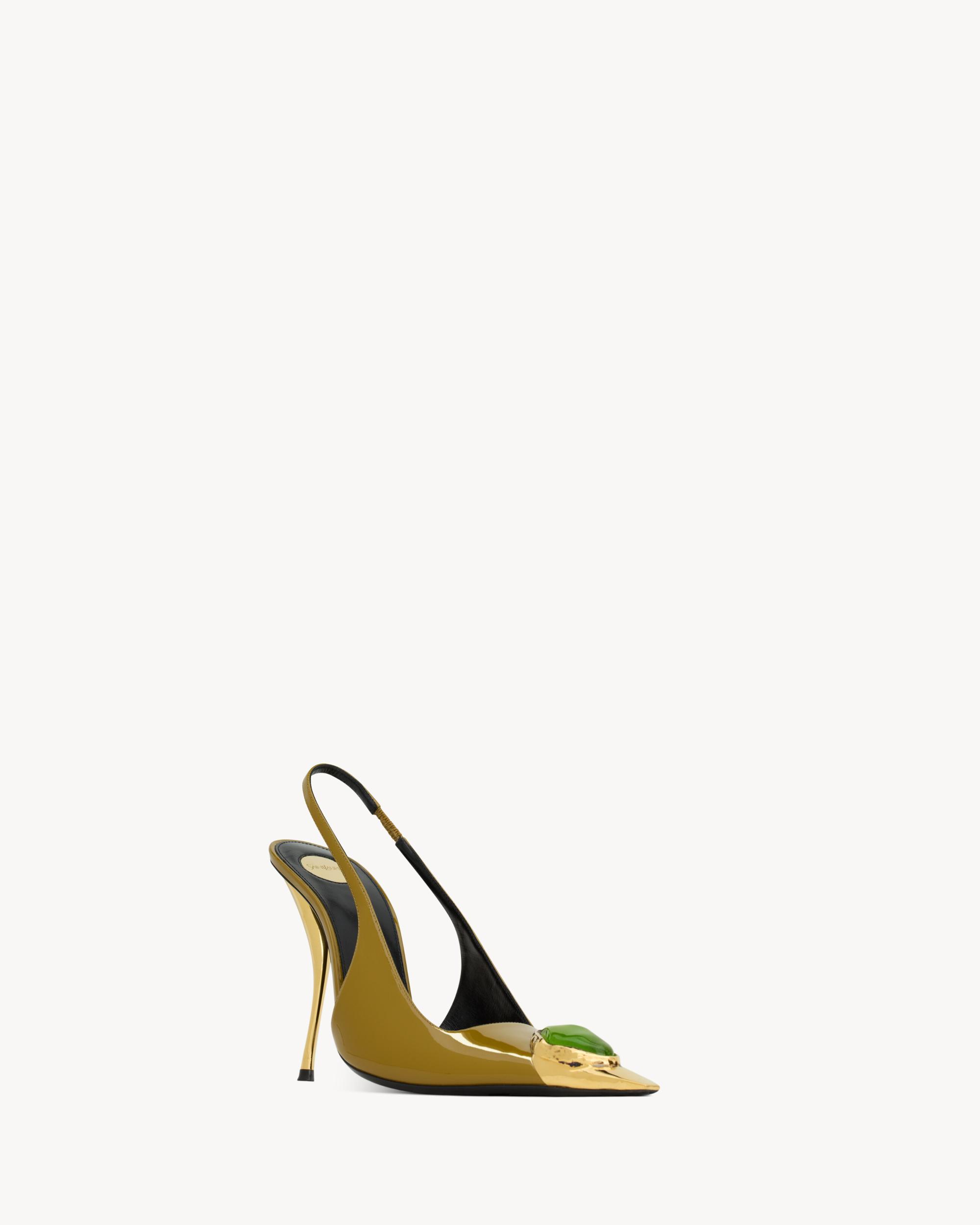 LOULOU slingback pumps in patent leather Product Image