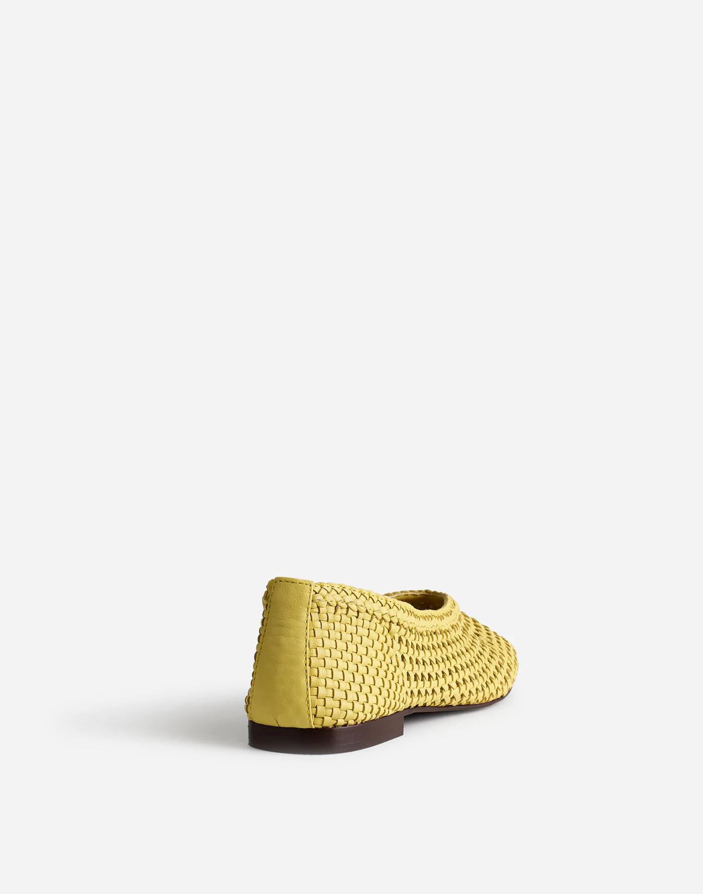 The Mylie Ballet Flat in Handwoven Leather Product Image