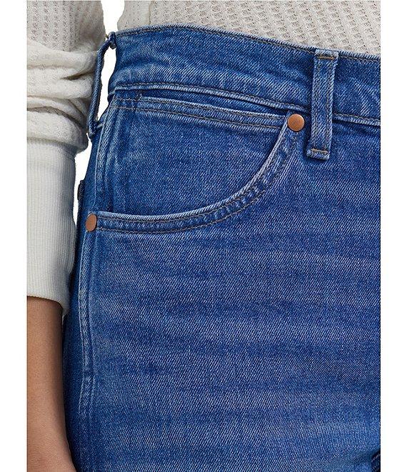 Wrangler Sunset Denim Mid Rise Straight Leg Jeans Product Image