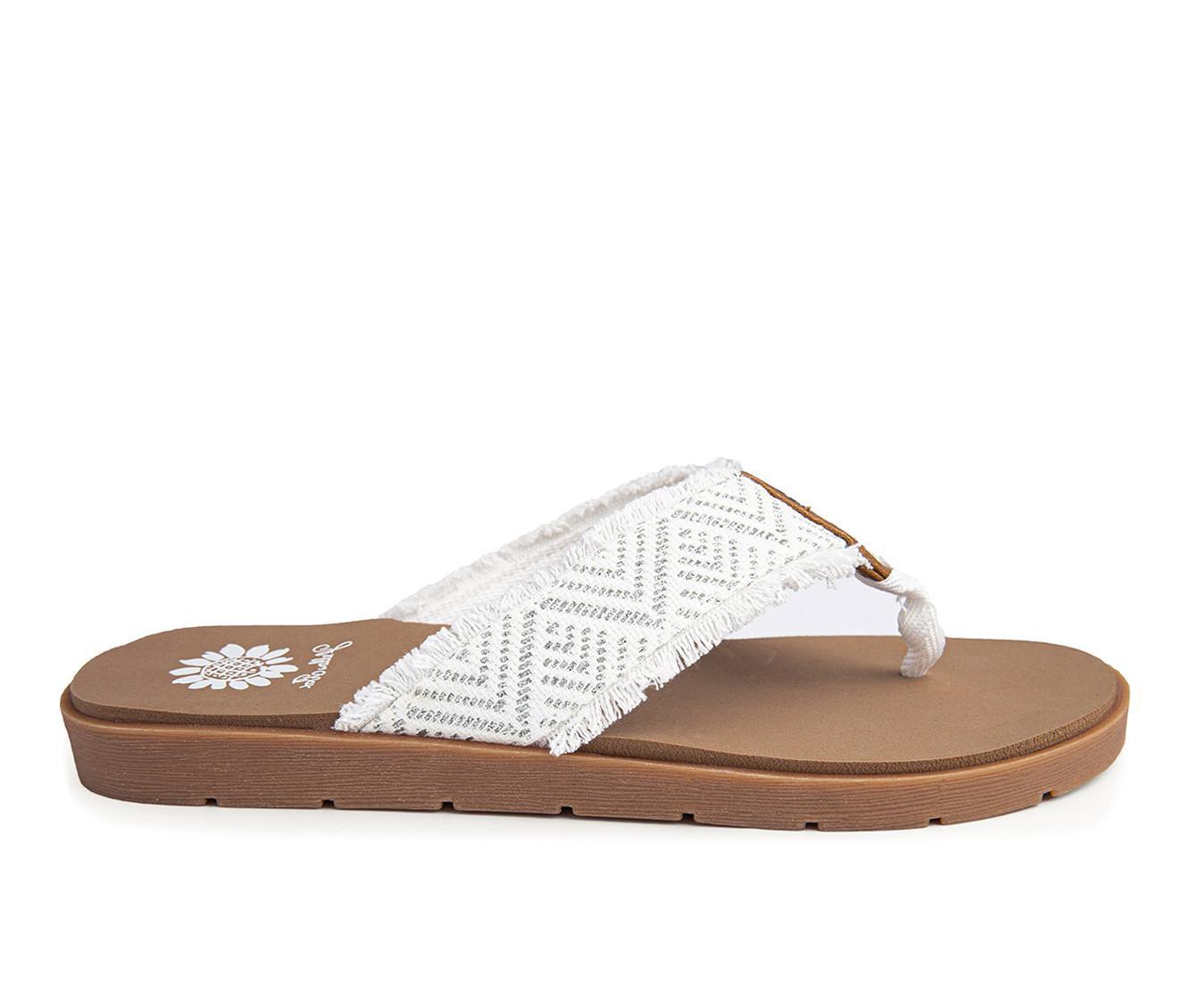 Women's Yellow Box Faddy Flip-Flops Product Image