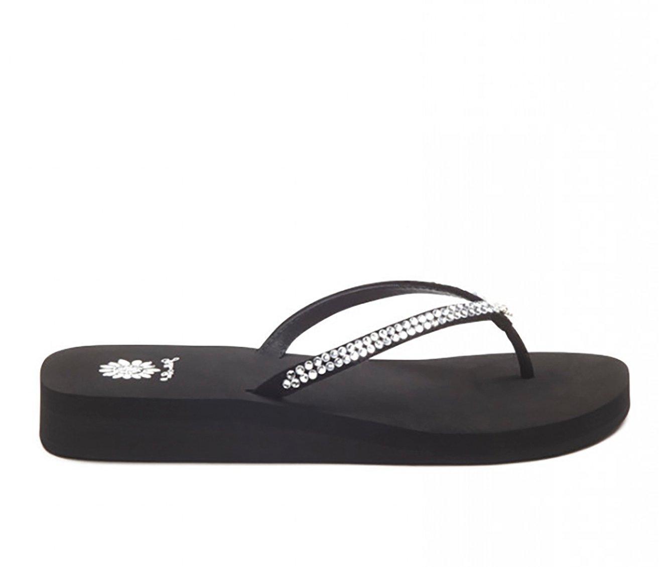 Women's Yellow Box Jello Flip-Flops Product Image