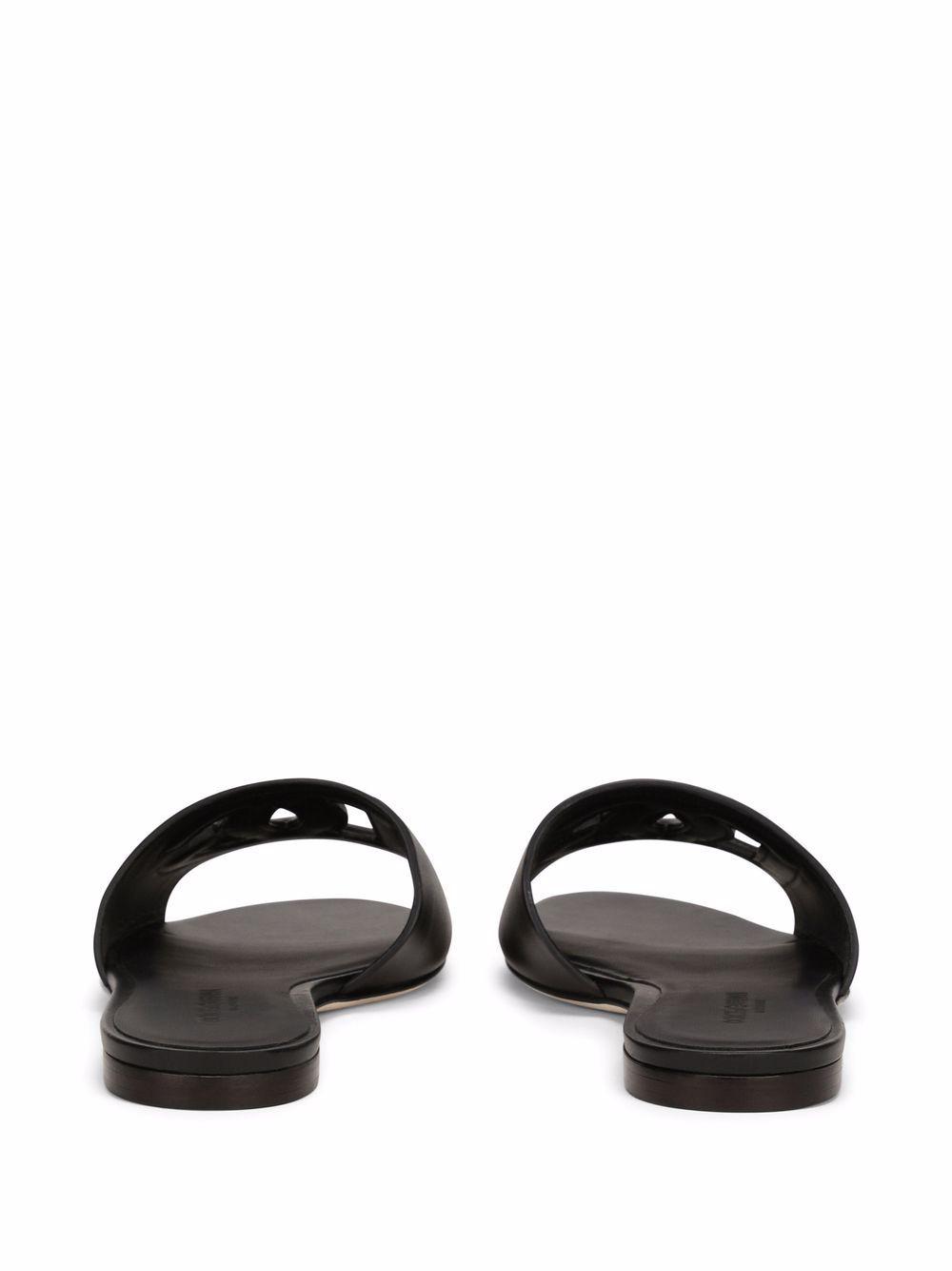 DG Logo leather sandals Product Image