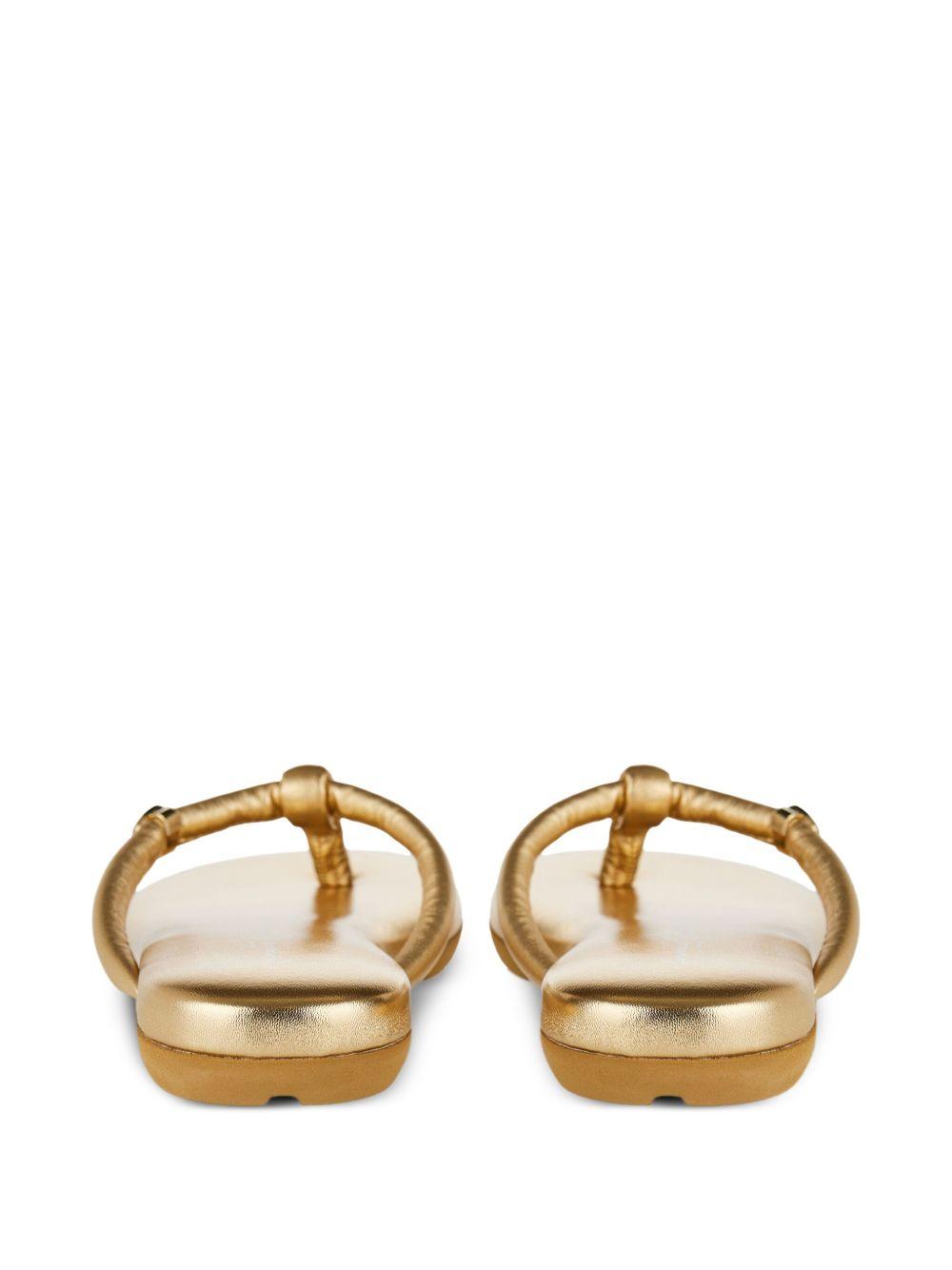 knotted logo-detail leather sandals  Product Image