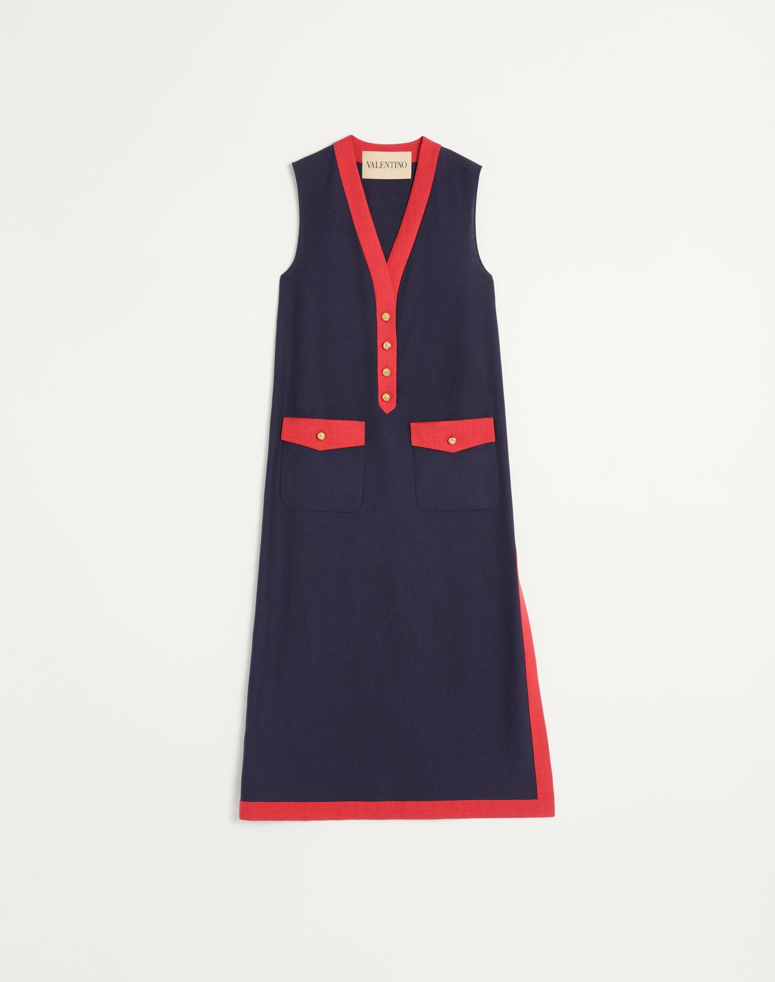 Viscose Linen Midi Dress Product Image