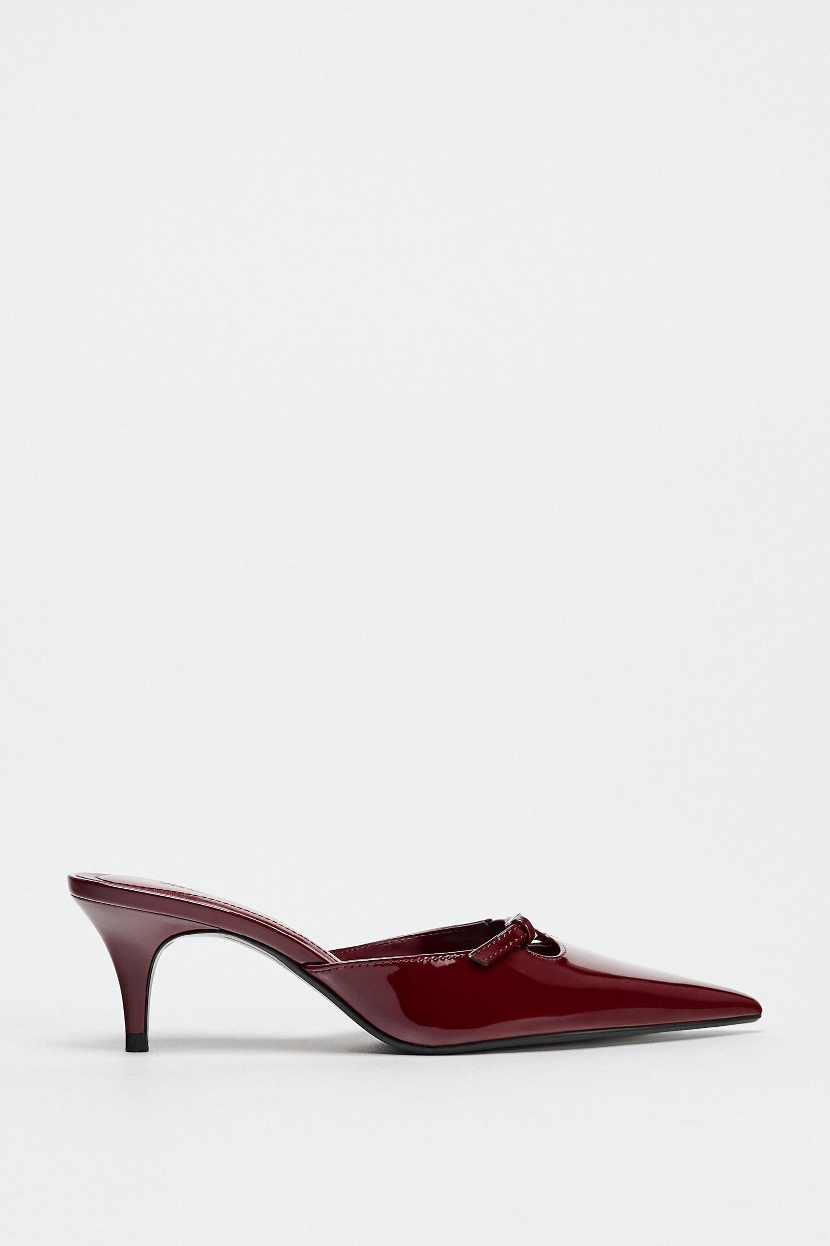 PATENT FINISH BUCKLED MULES Product Image