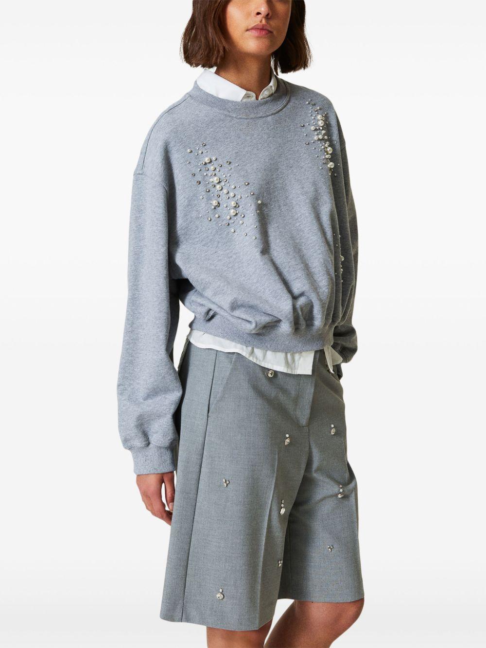 embroidered sweatshirt  Product Image