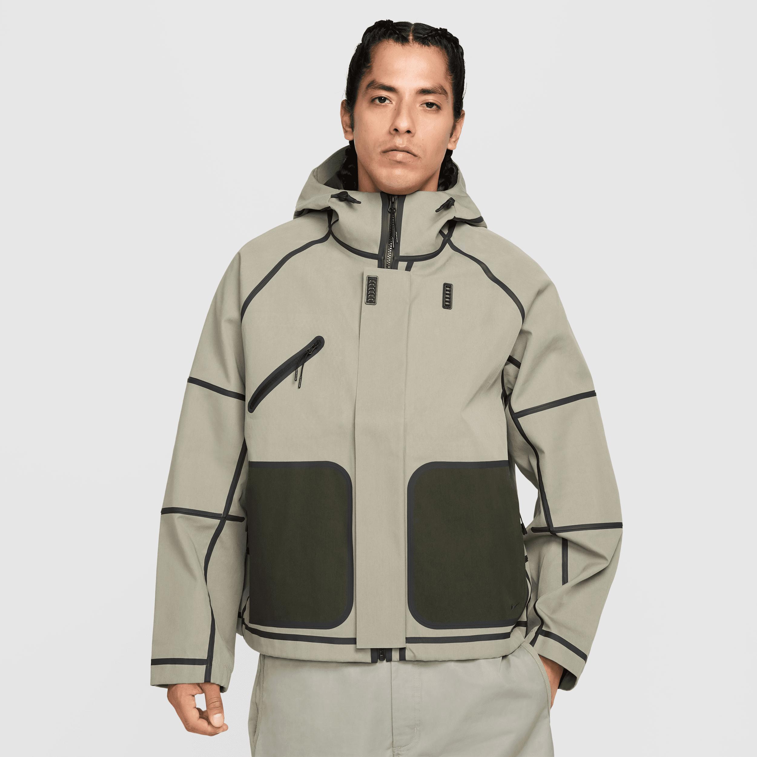 Nike Mens Tech Storm-FIT Hooded Rain Jacket | HM9473-320 Product Image