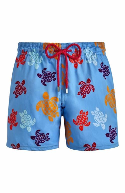 Vilebrequin Men's Tortues Multicolores Stretch Swim Trunks Product Image