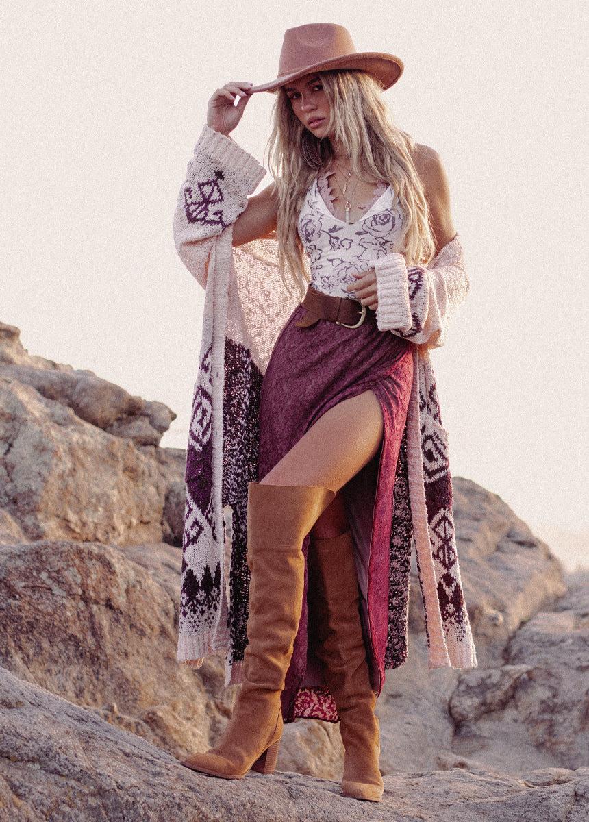 Nyra Slouch Boot in Warm Camel Female Product Image