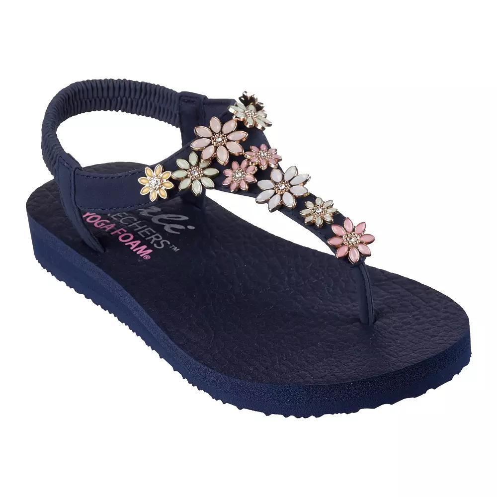 Skechers Cali® Meditation Happy Daisies Women's Sandals, Size: 8, Blue Team Product Image