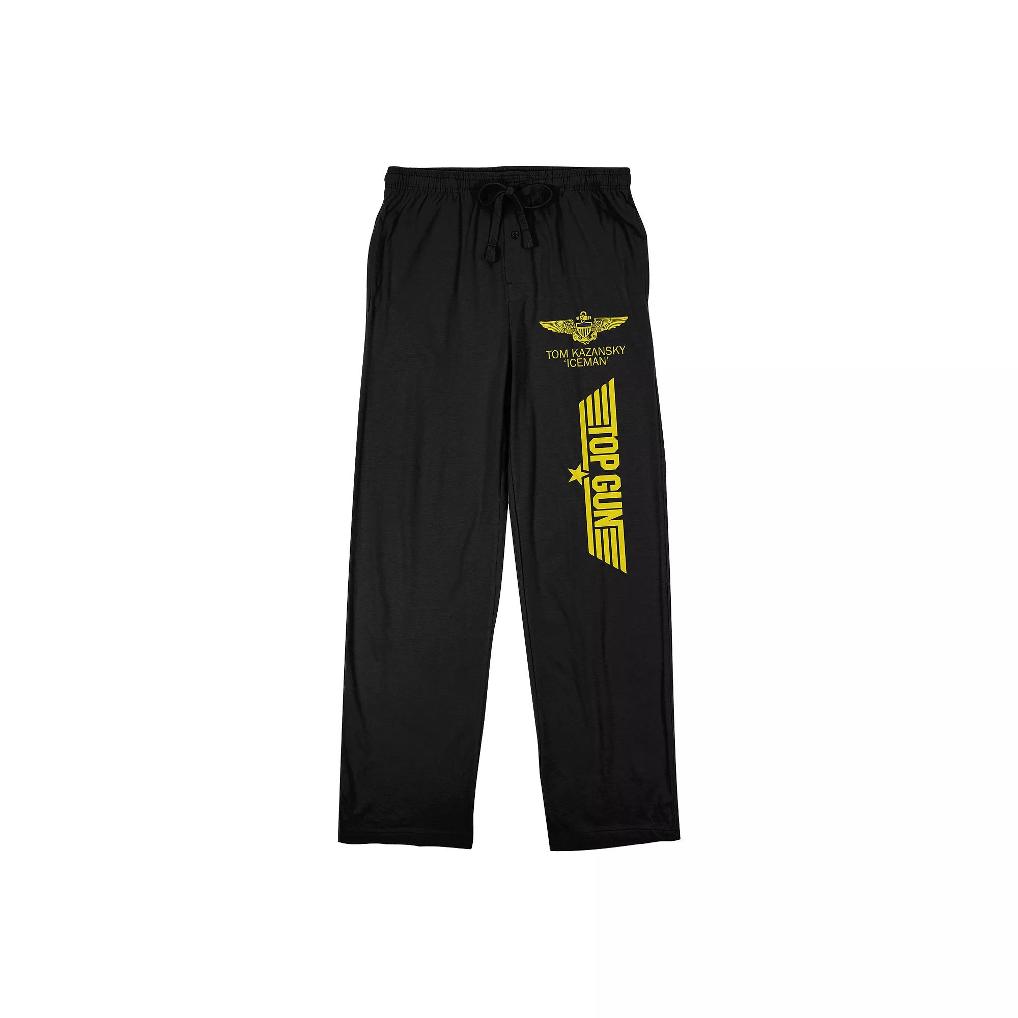 Men's Top Gun Tom Kazansky Sleep Pants, Size: Medium, Black Product Image