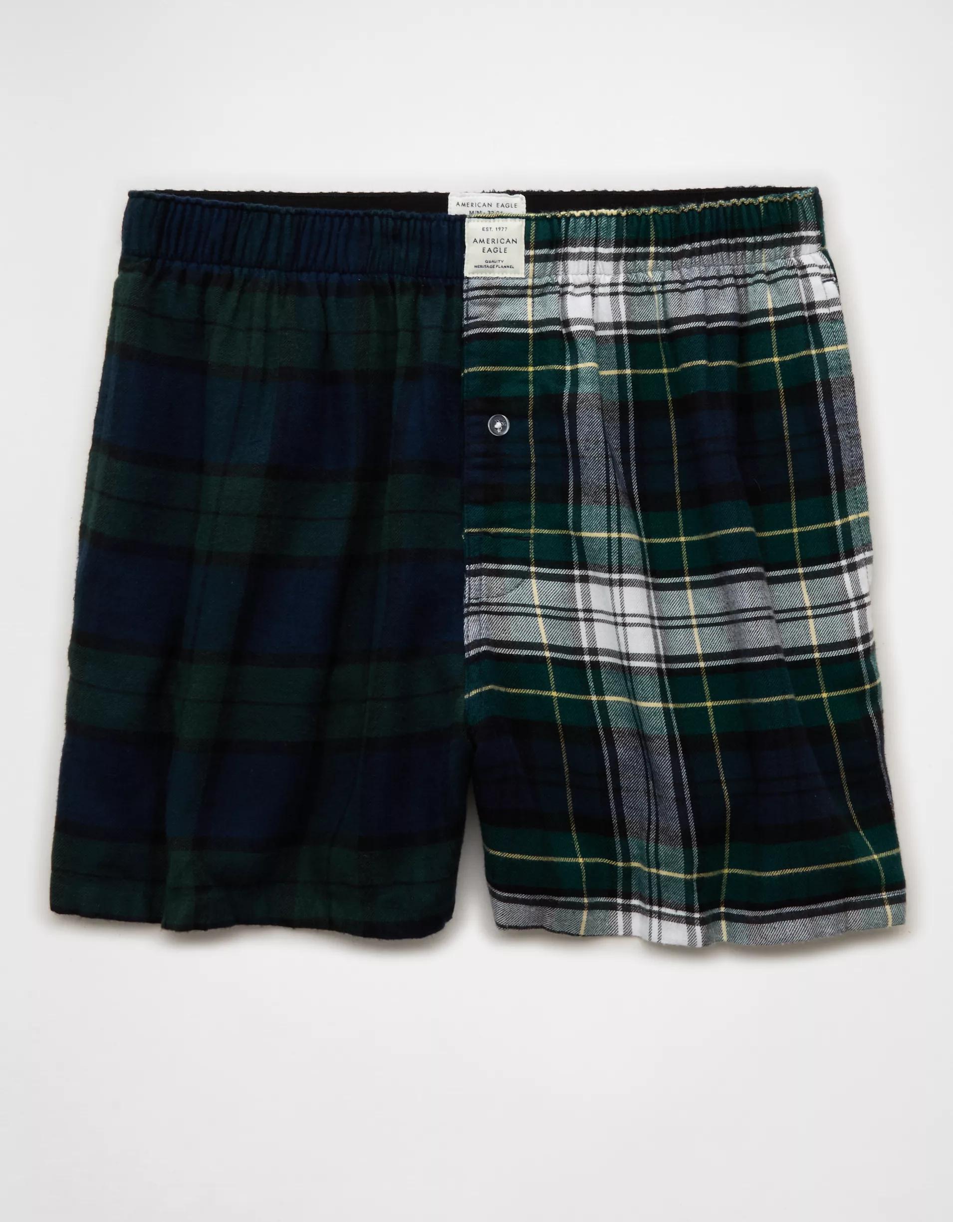 AEO Plaid Stretch Classic Boxer Short Product Image