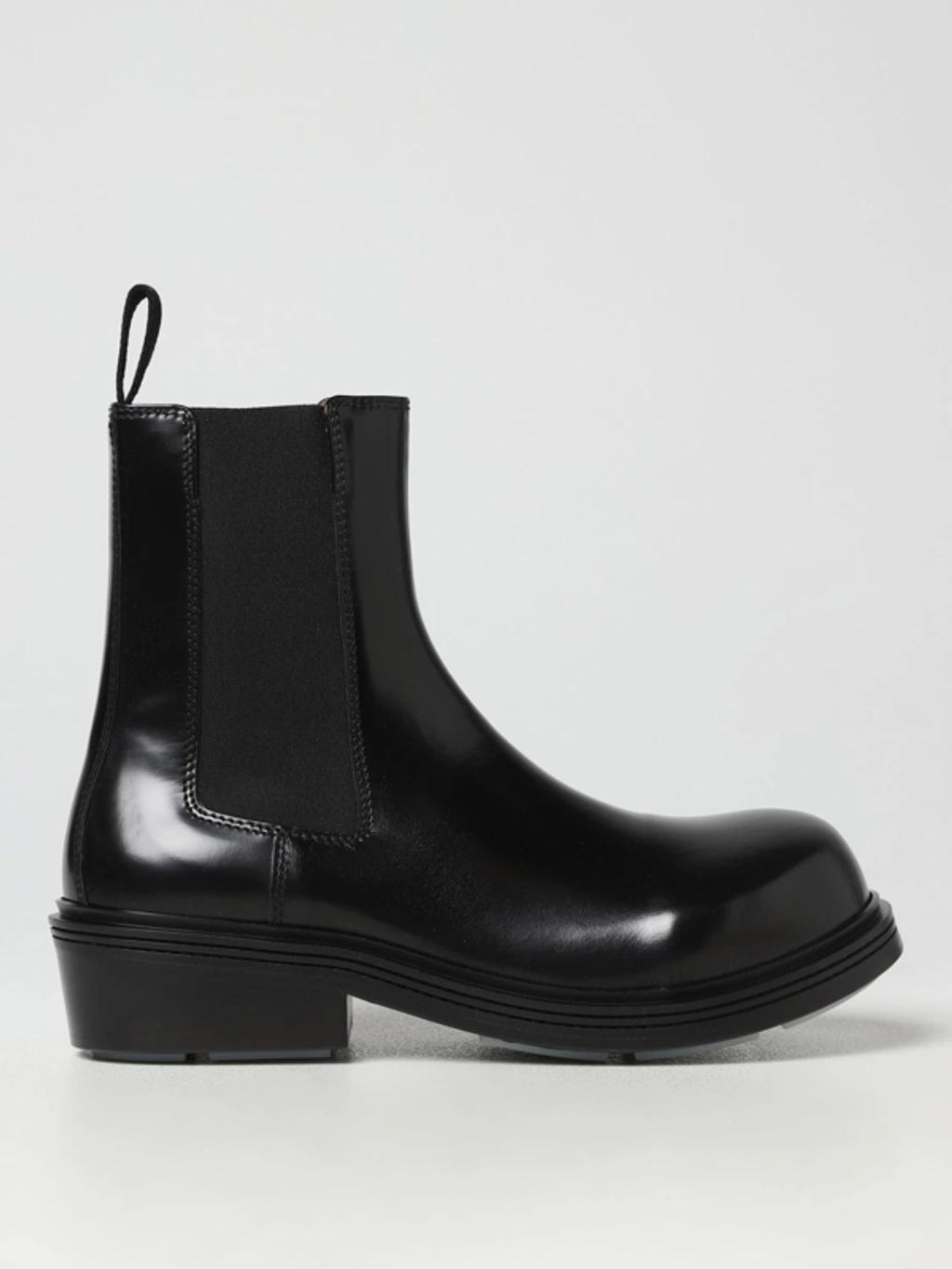 BOTTEGA VENETA Black Leather Ankle Boots Product Image