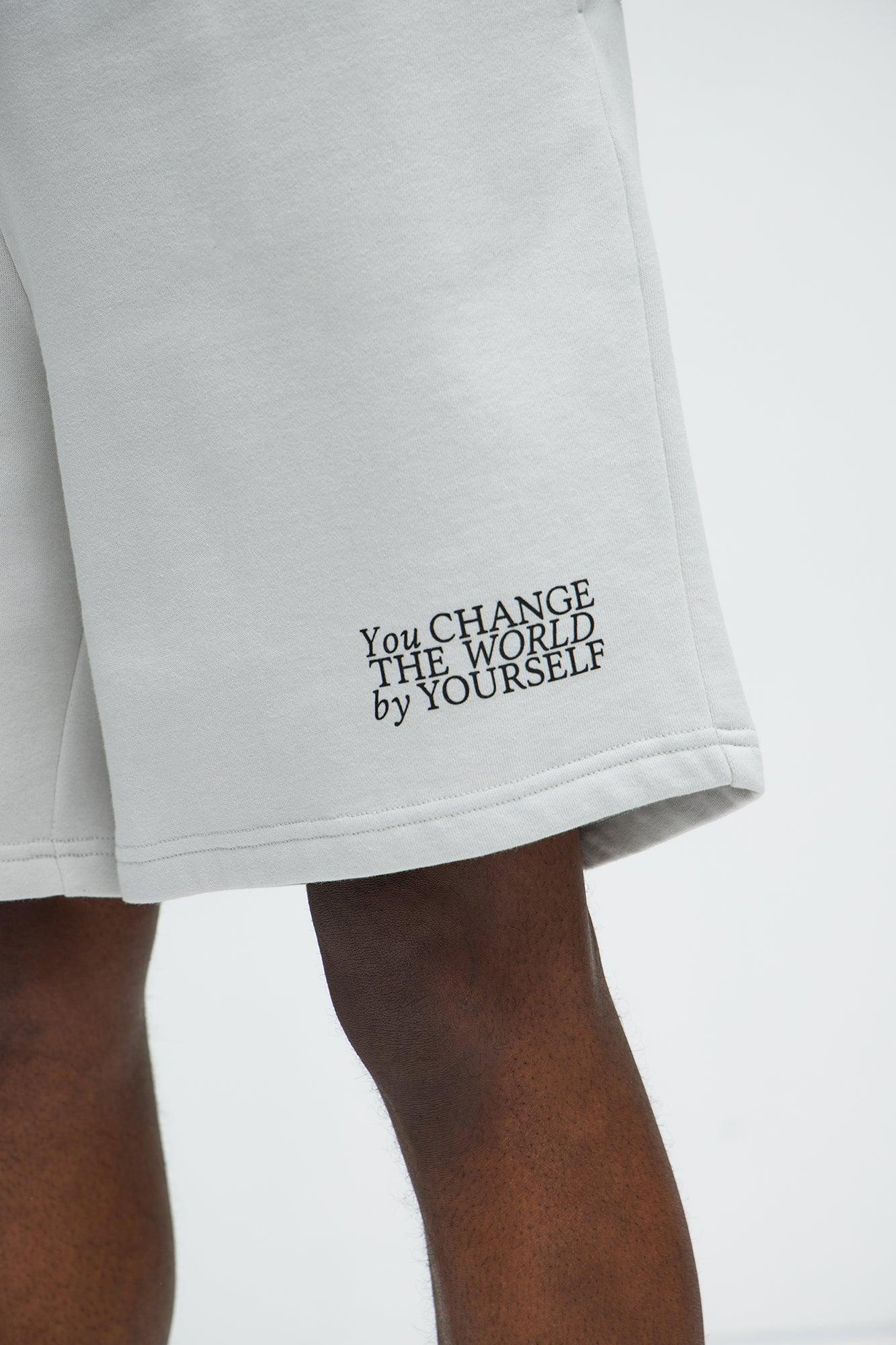 The Future Is In Your Hands Sweatshorts - Grey Product Image