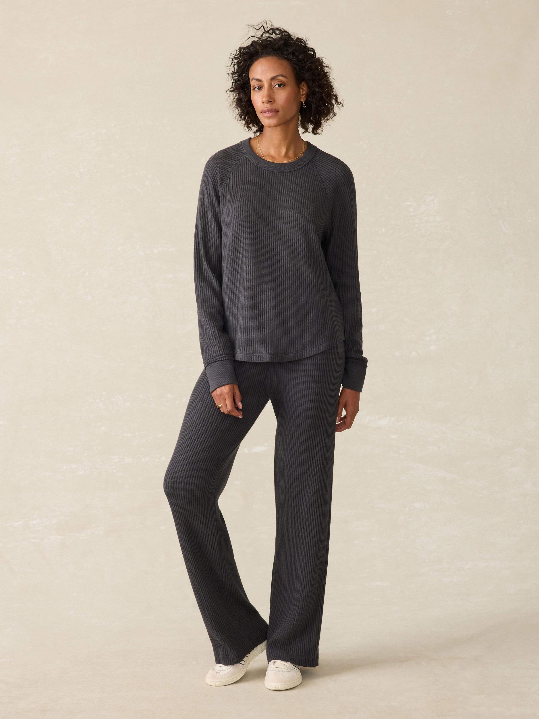 Legend™ Waffle Layering Crew - Black Female Product Image