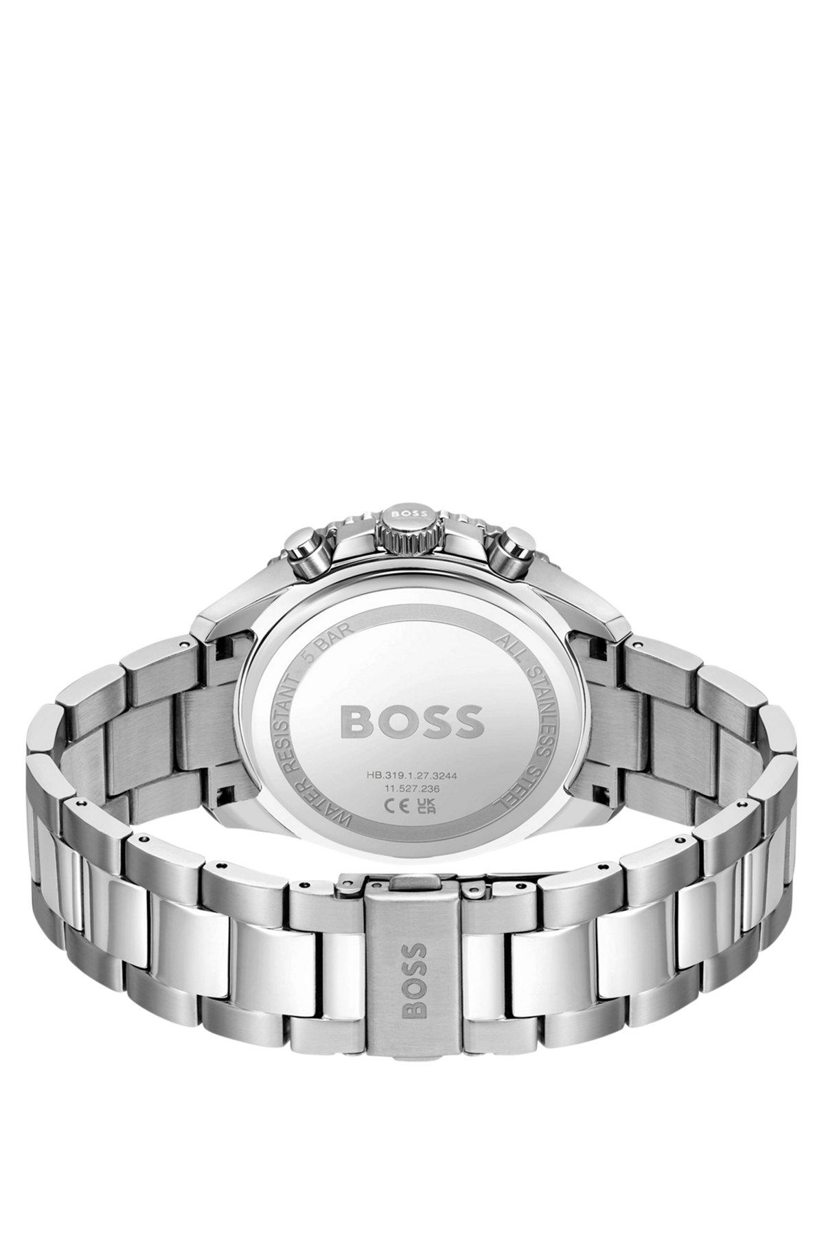 BOSS - Link-bracelet chronograph watch with blue dial Product Image