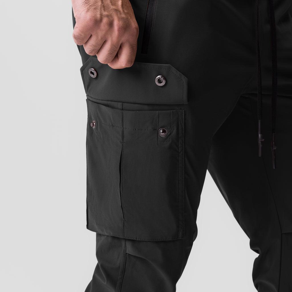 0825. Tetra-Lite® Cargo High Rib Jogger - Black Male Product Image