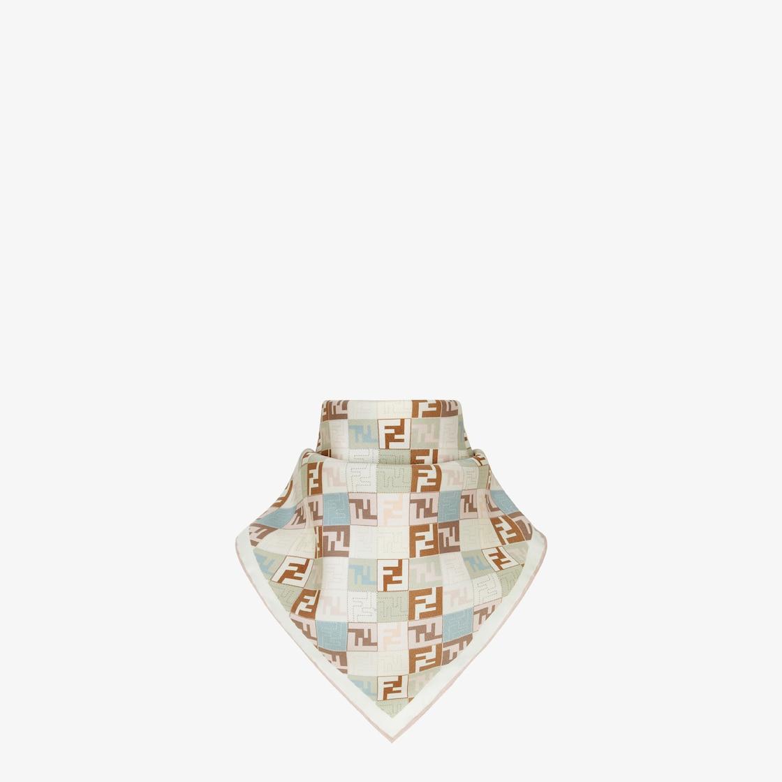 FF FoulardBeige silk foulard Product Image