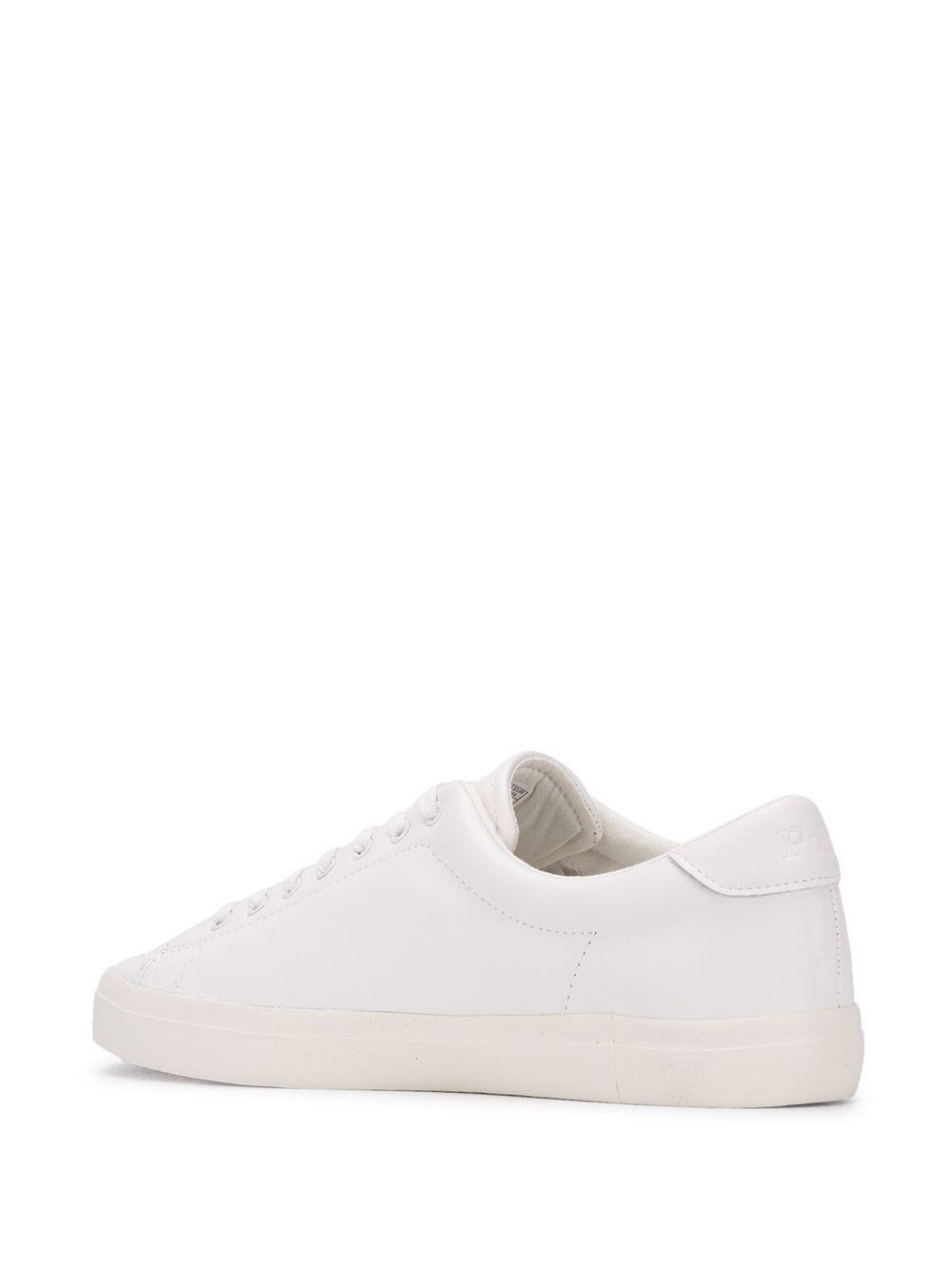 low top contrast logo sneakers Product Image