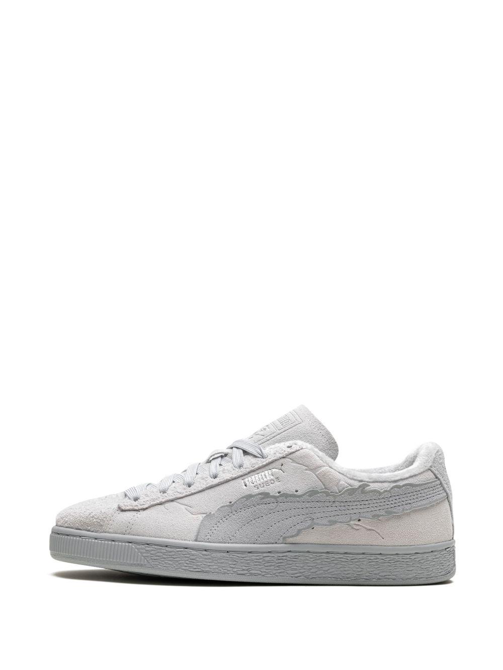 x One Piece Straw Hat Luffy suede sneakers Product Image