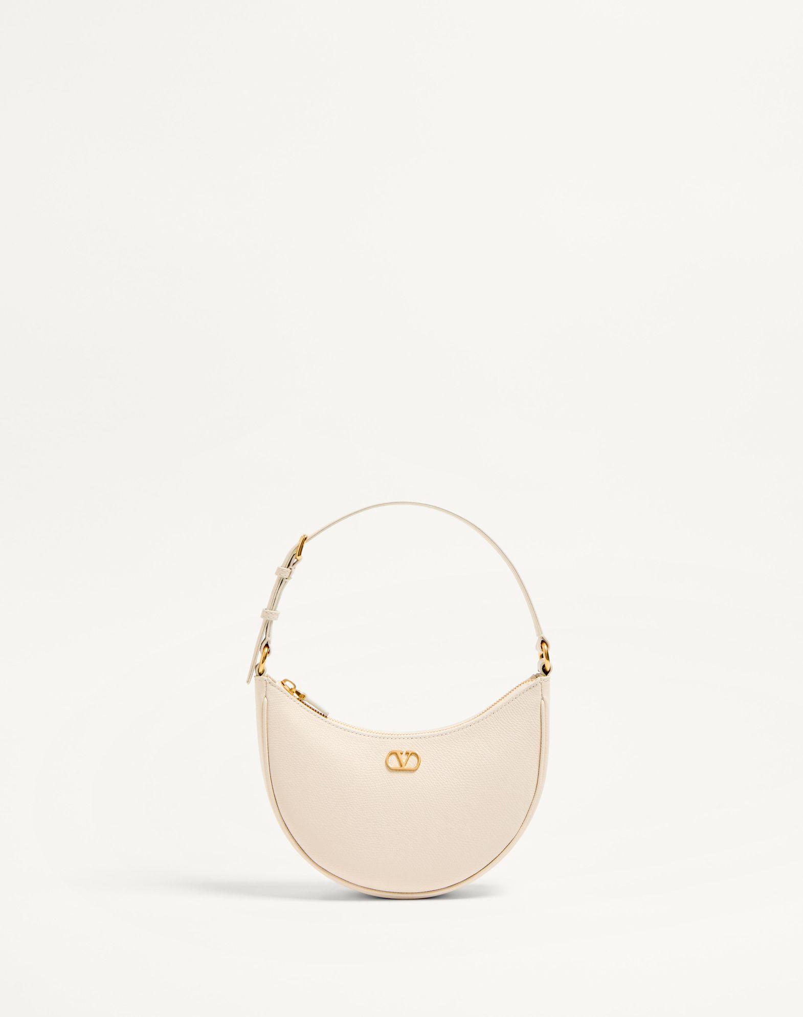 Vlogo Signature Mini Hobo Bag In Grainy Calfskin Product Image