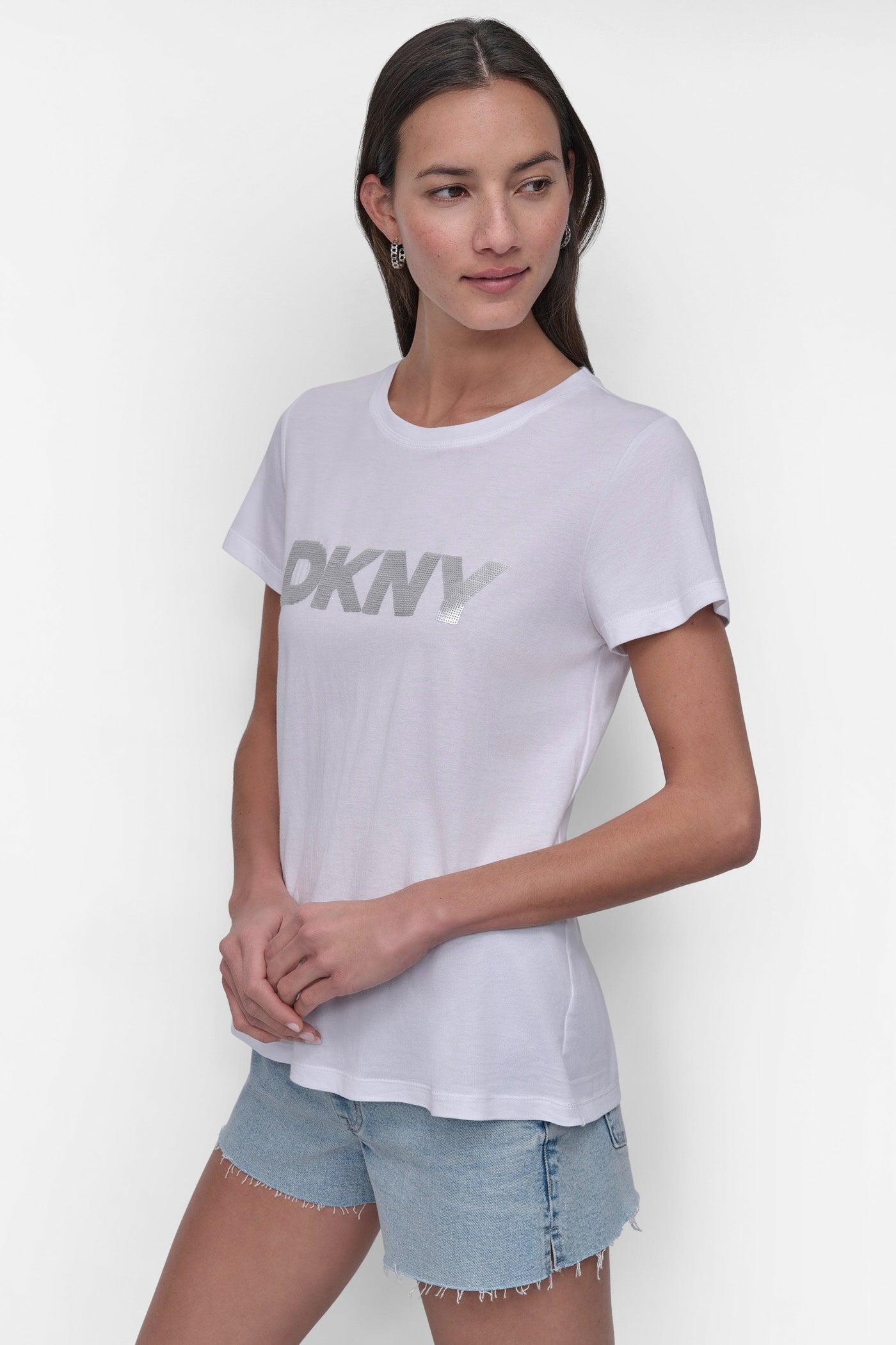 SEQUIN LOGO CREW NECK TEE Product Image