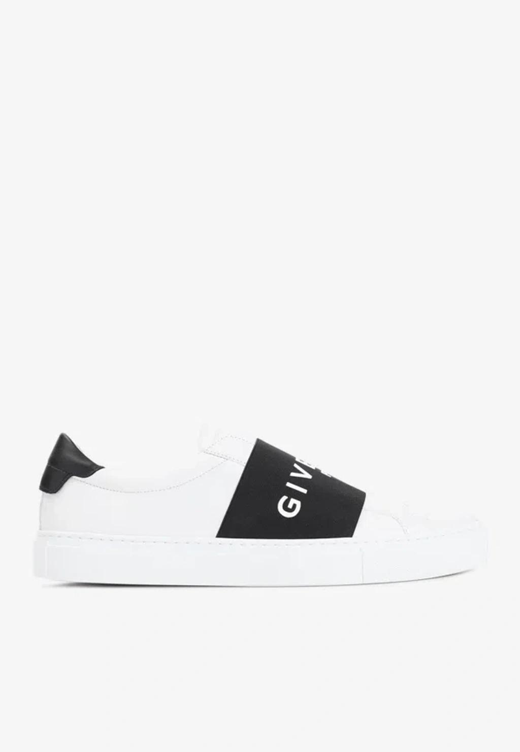 GIVENCHY Urban Street Sneakers In Leather With Elastic Band In Multi Product Image
