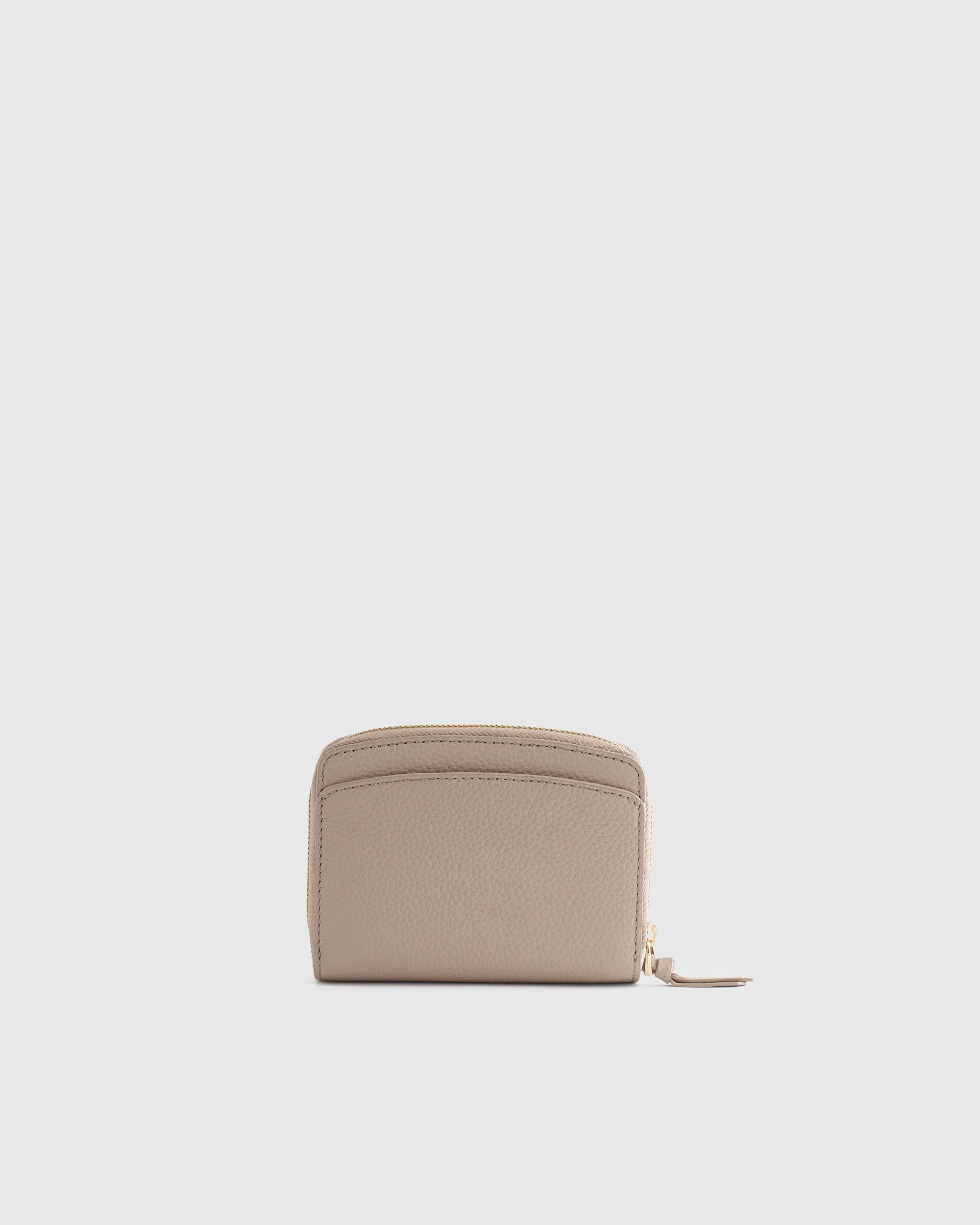 Quince | Women's Italian Pebbled Leather Compact Wallet Italian Leather Product Image