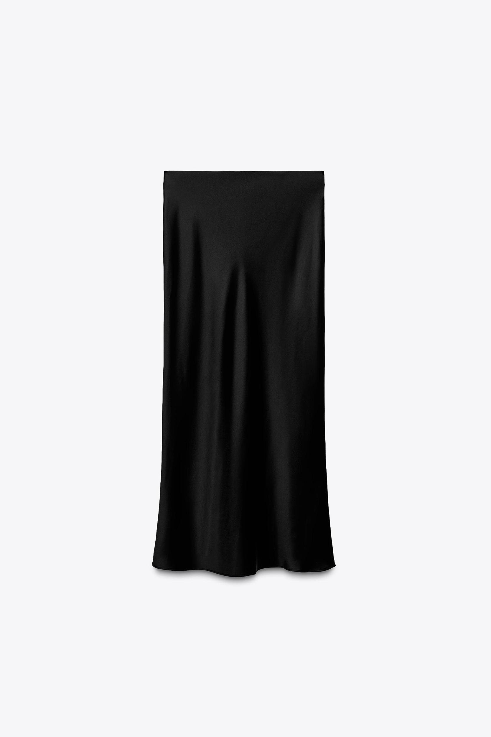 SATIN MIDI SKIRT Product Image