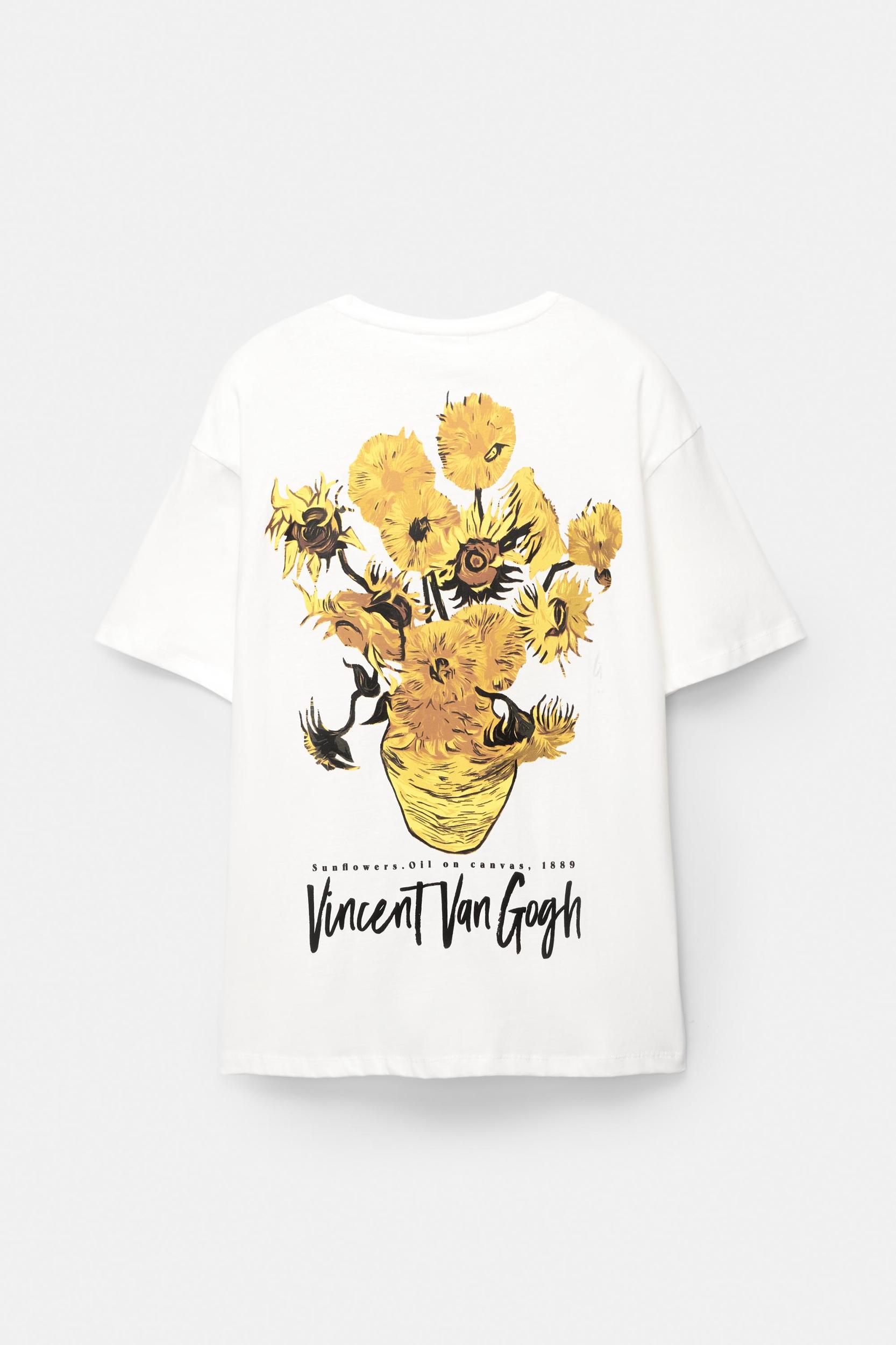 Van Gogh Sunflowers T-shirt Product Image