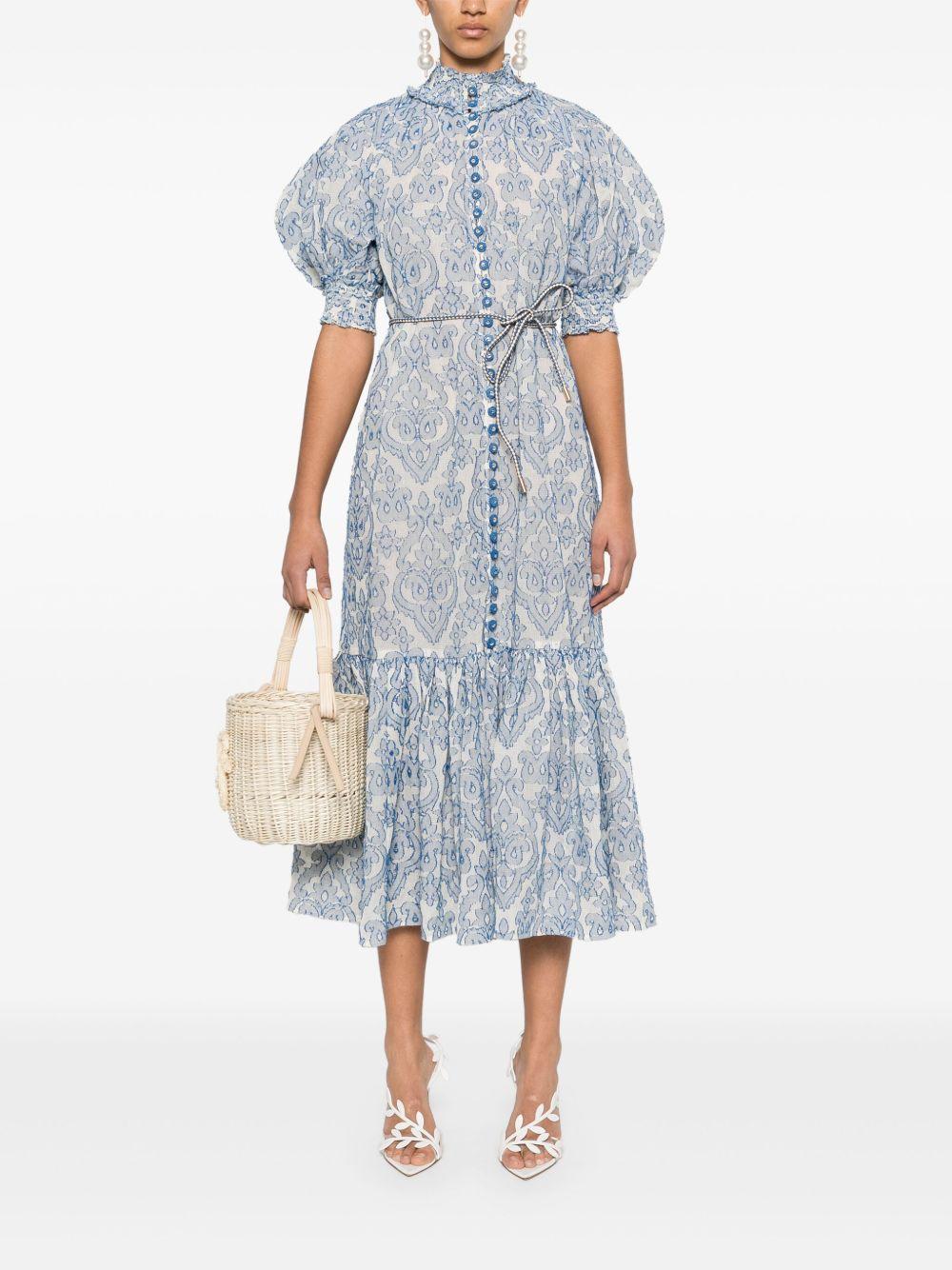 Wylie Lantern midi dress Product Image